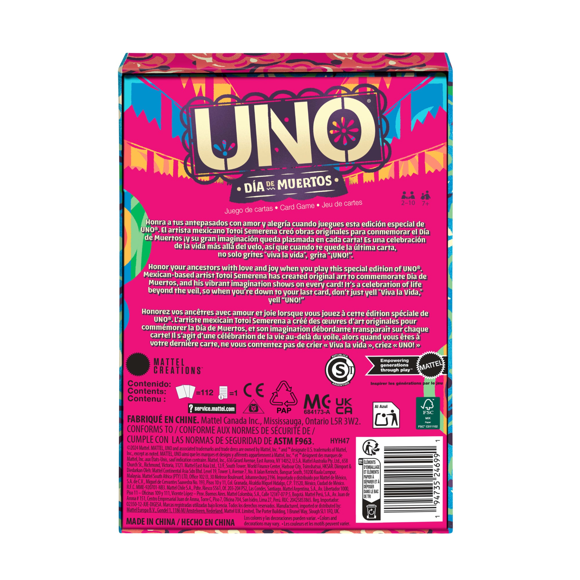 UNO Juego de Cartas Día de Muertos - Image 6