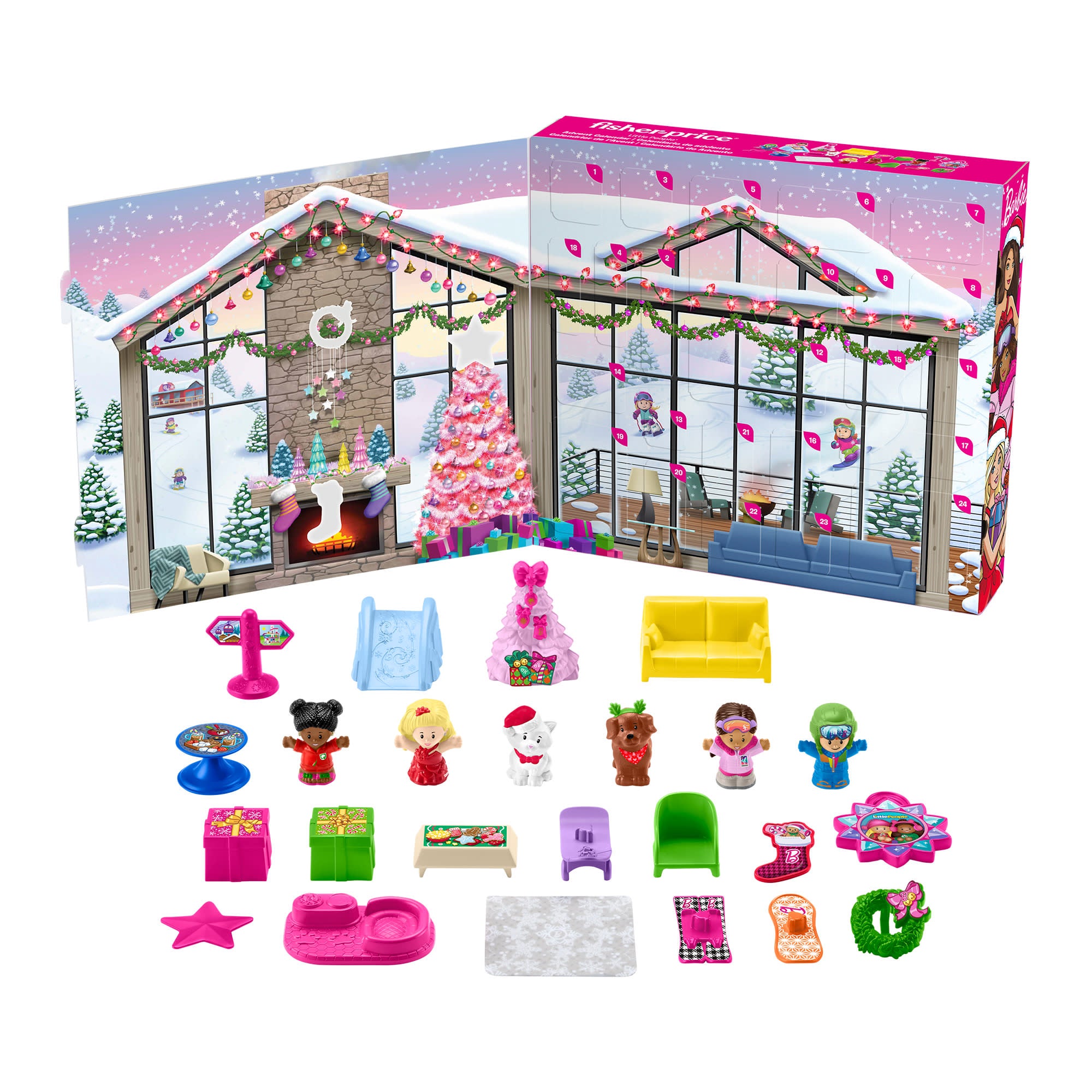 Fisher-Price Little People Barbie Advent Calendar Playset. Christmas Gift For Toddlers. 24 Toys - Image 6