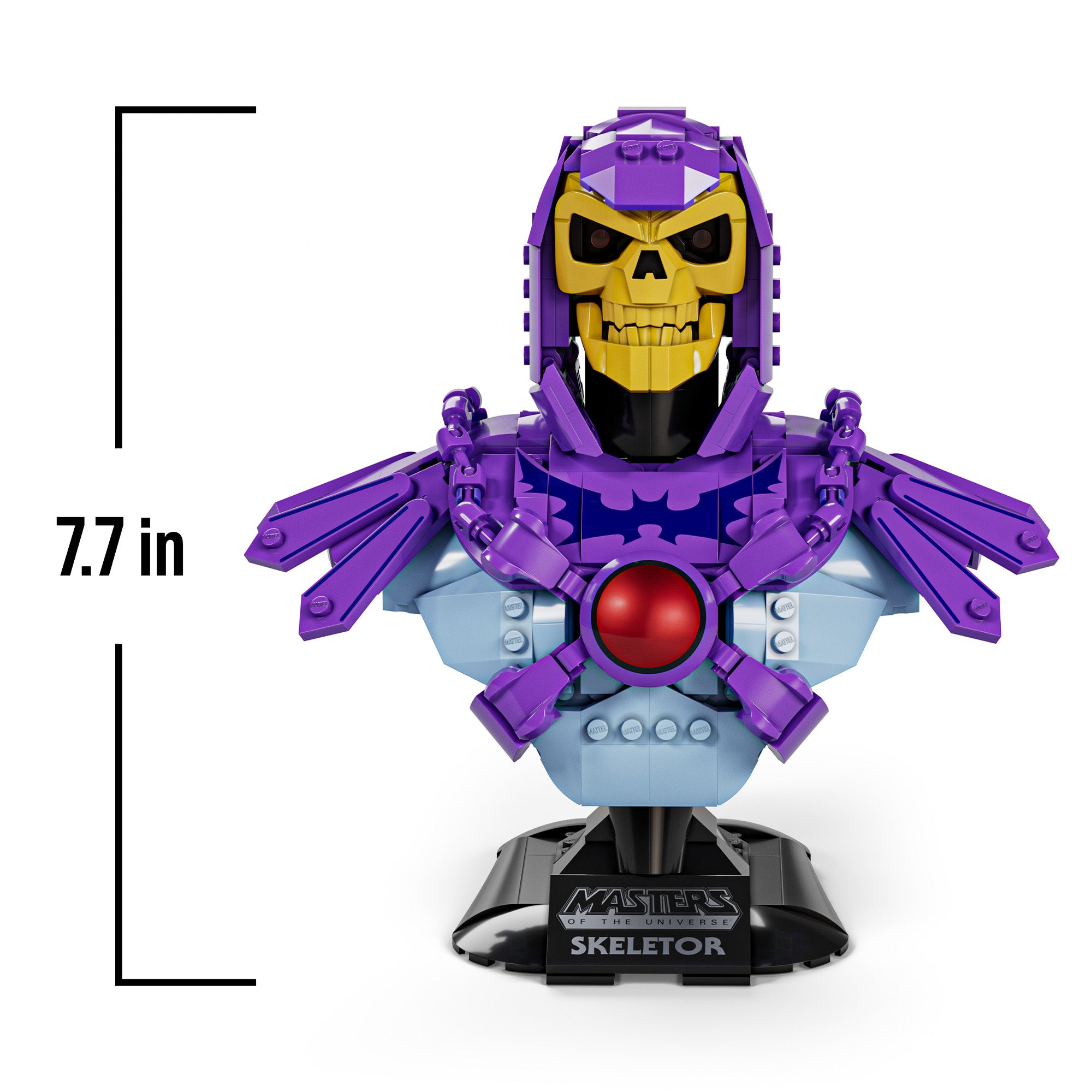 Mattel Brick Shop Masters of the Universe Buildable Skeletor Bust - Image 7