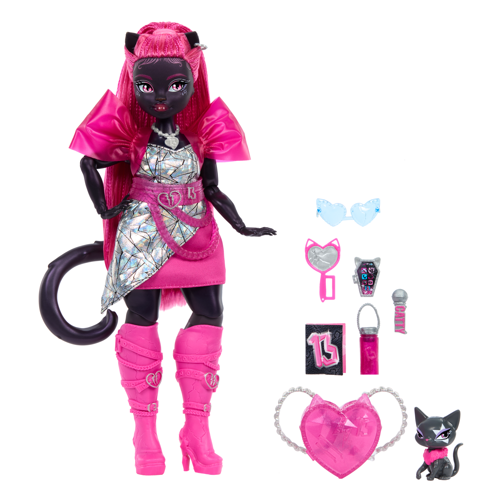 Monster High Catty Noir Fashion Doll With Pet Cat Amulette And Accessories - Image 5