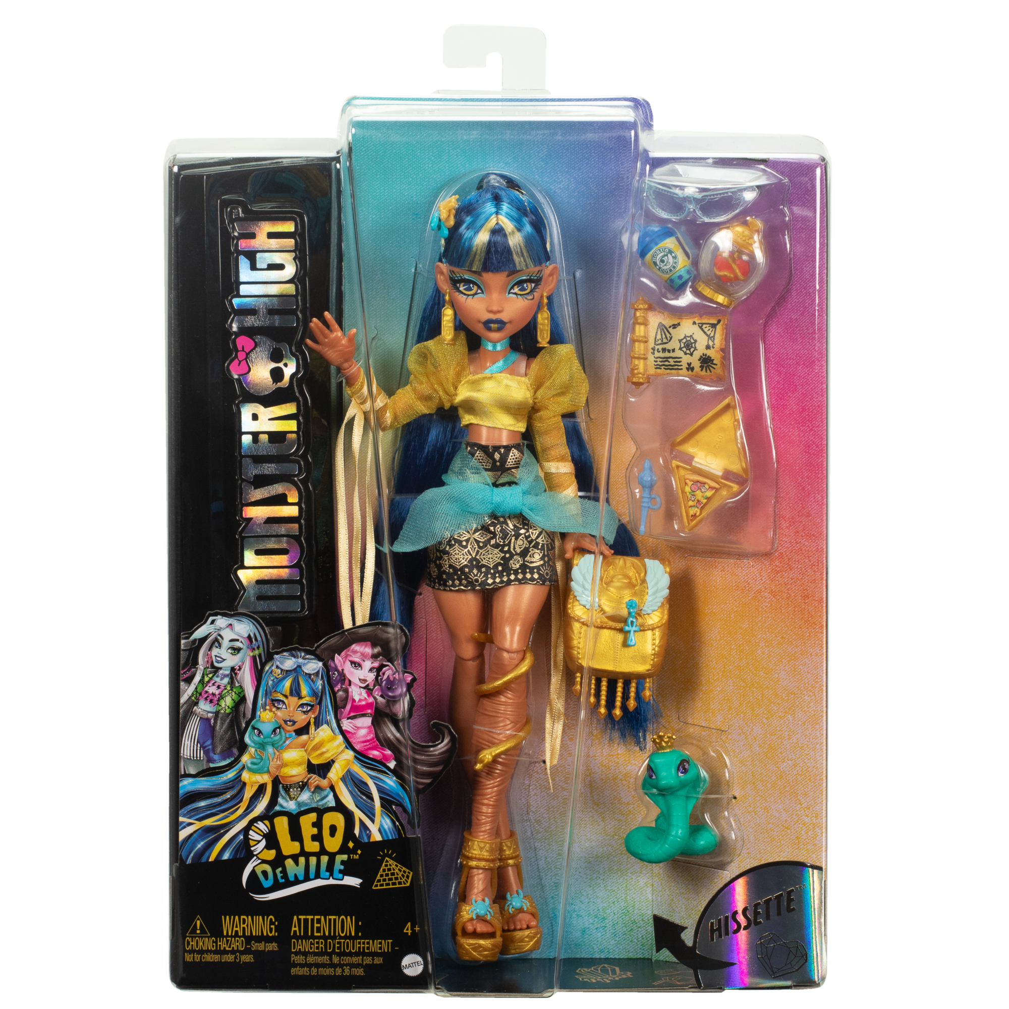 Monster High Cleo De Nile Fashion Doll With Pet Hissette And Accessories - Image 6