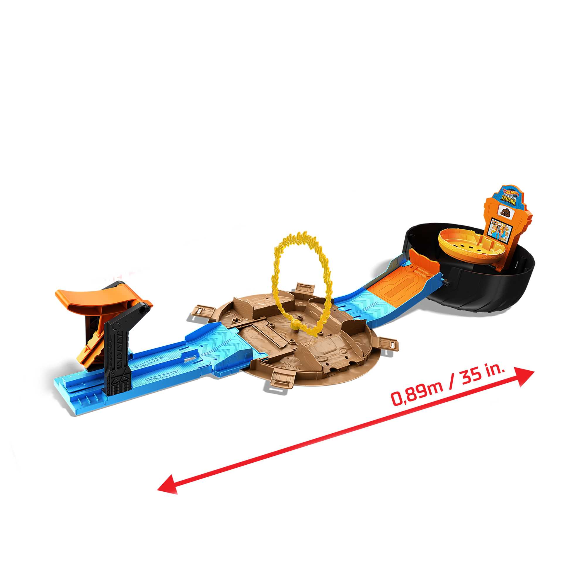 Hot Wheels Monster Trucks Stunt Tire Playset. Gift For Kids 4 To 8 Years Old - Image 3