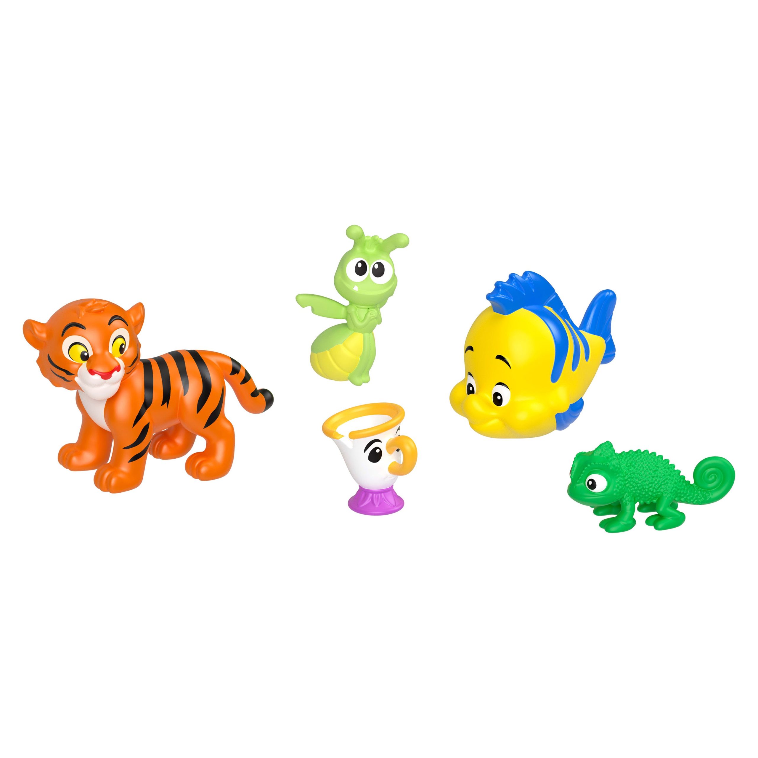 Disney Princess & Friends Set With 5 Small Dolls in Sparkling Outfits & 5 Friend Figures - Image 6