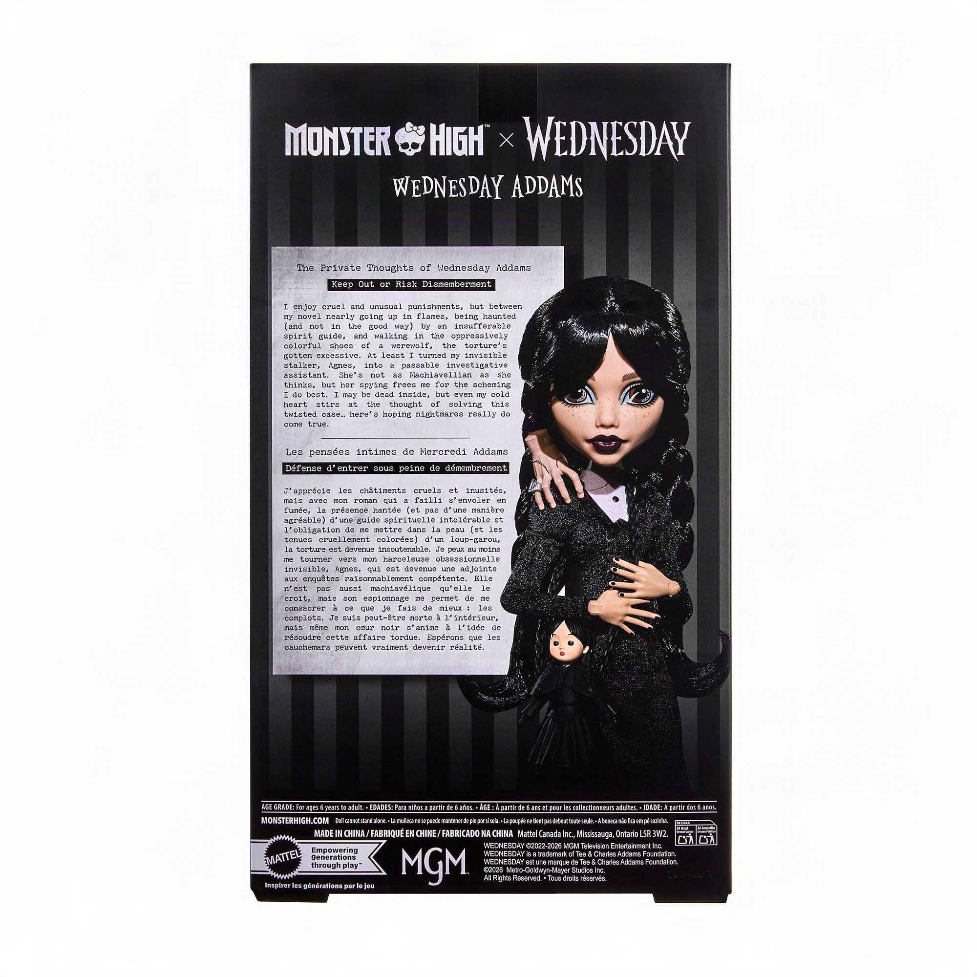 Monster High Wednesday Series Wednesday Addams Doll - Image 14