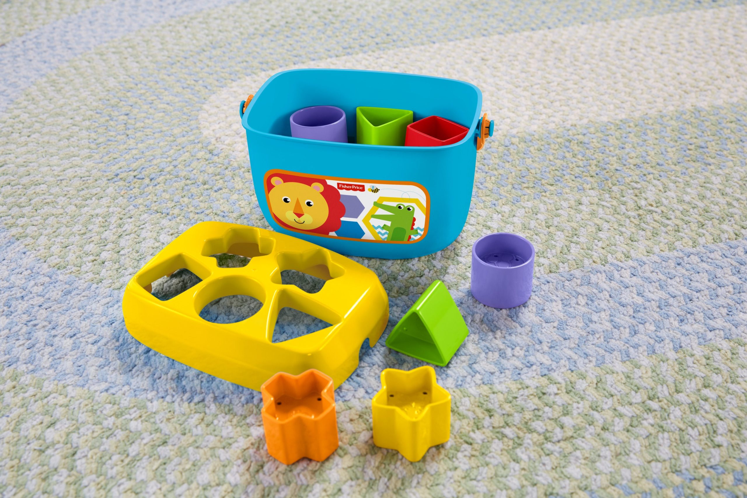 Fisher-Price Baby's First Blocks Shape-Sorting Toy. Set Of 10. For infants 6+ Months - Image 3