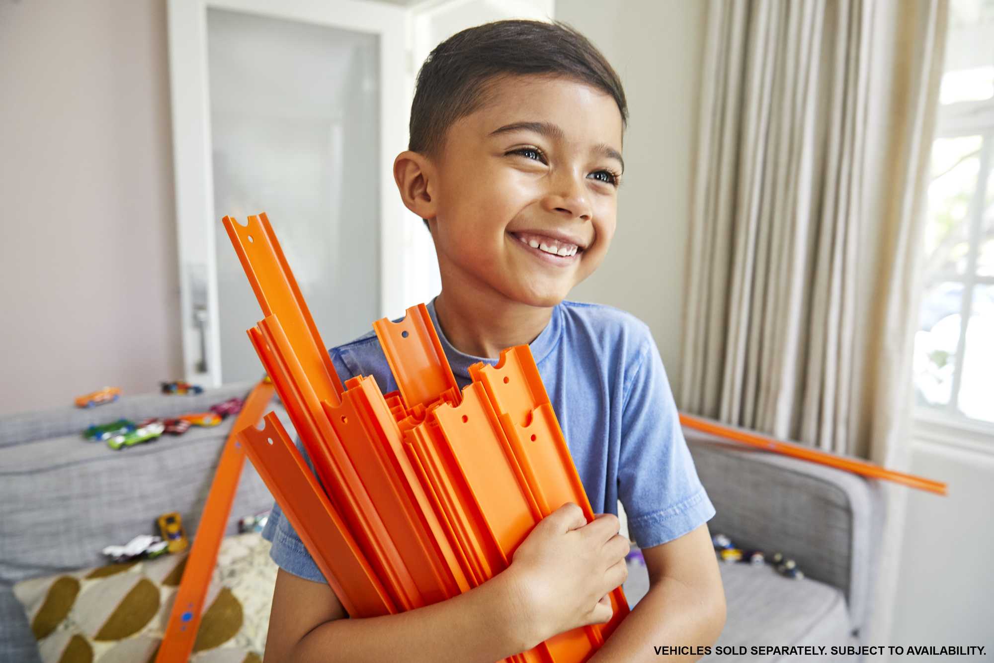 Hot Wheels Track Builder Straight Track With Car - Image 2