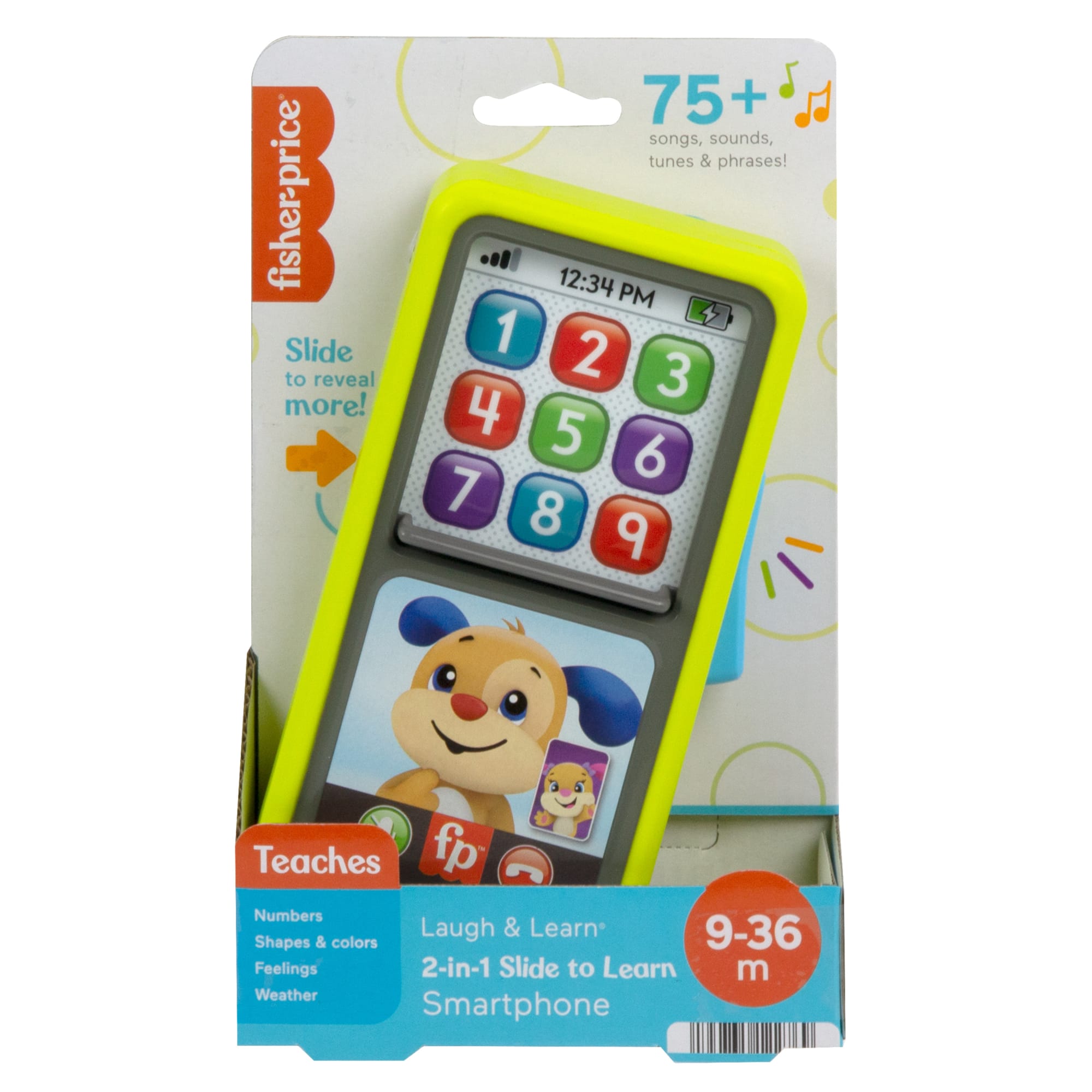 Fisher-Price Laugh & Learn 2-In-1 Slide To Learn Smartphone Musical Toy For Baby & Toddler - Image 5