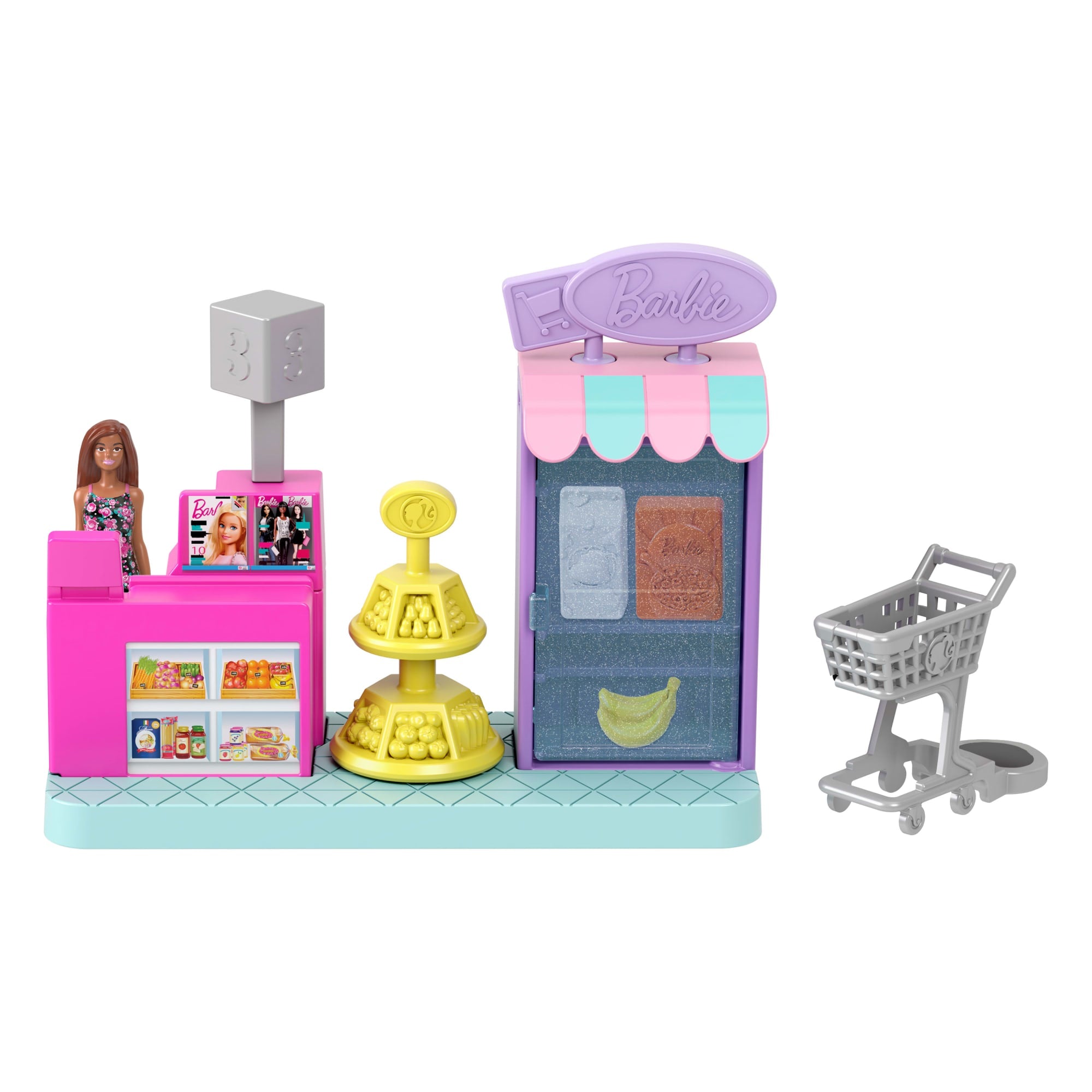 Barbie Mini BarbieLand Set de Juego Supermercado con Mini Muñeca - Image 4