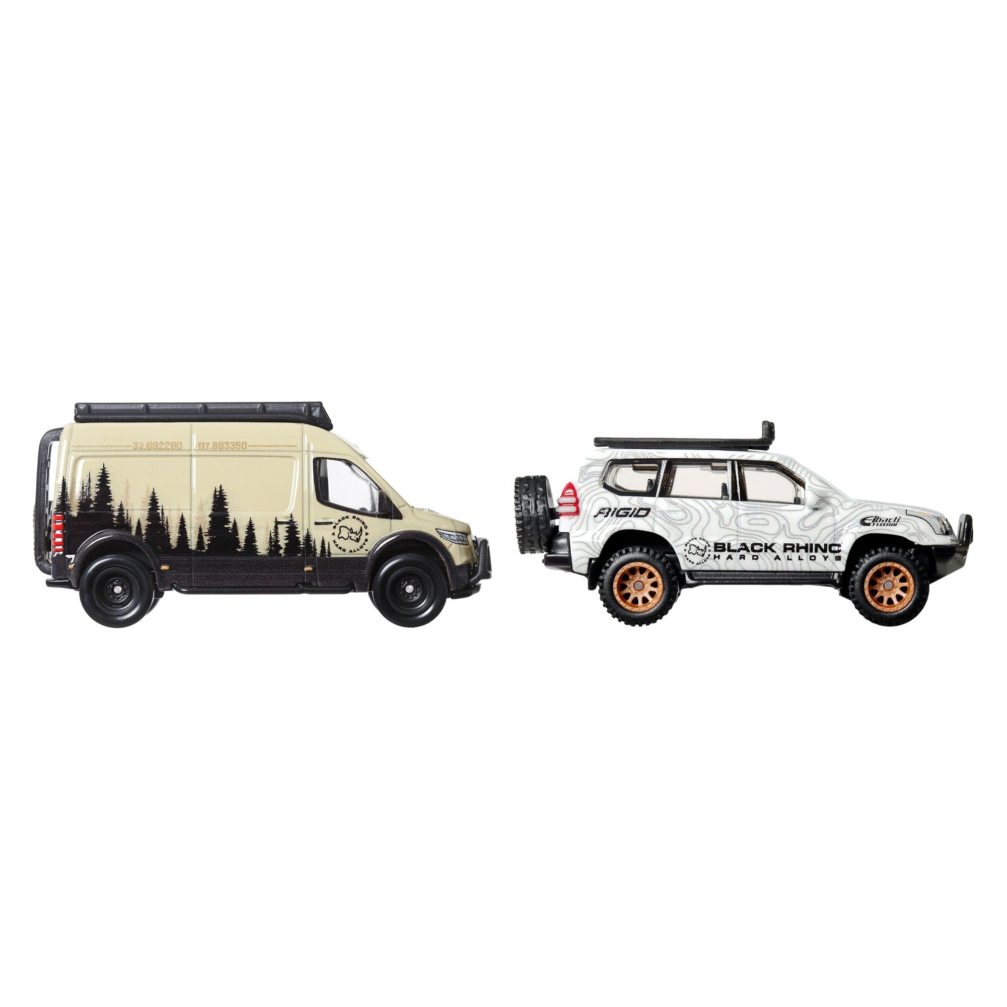 Hot Wheels Premium Car Culture 2-Pack - '05 Toyota Land Cruiser Prado & Mercedes Benz Sprinter Tourer - Image 5