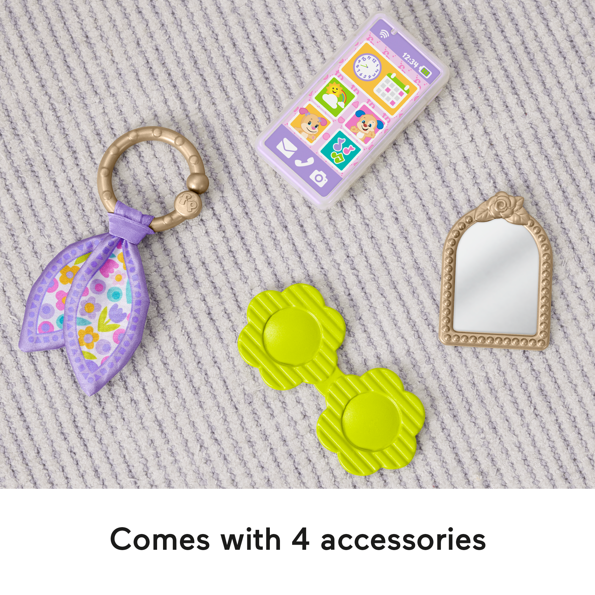Fisher-Price Laugh & Learn Going Places Learning Purse Baby & Toddler Toy Bag & Accessories - Image 5