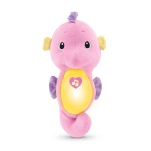 Fisher-Price Soothe & Glow Seahorse. Musical Plush Toy & Sound Machine For Baby With Lights. Pink