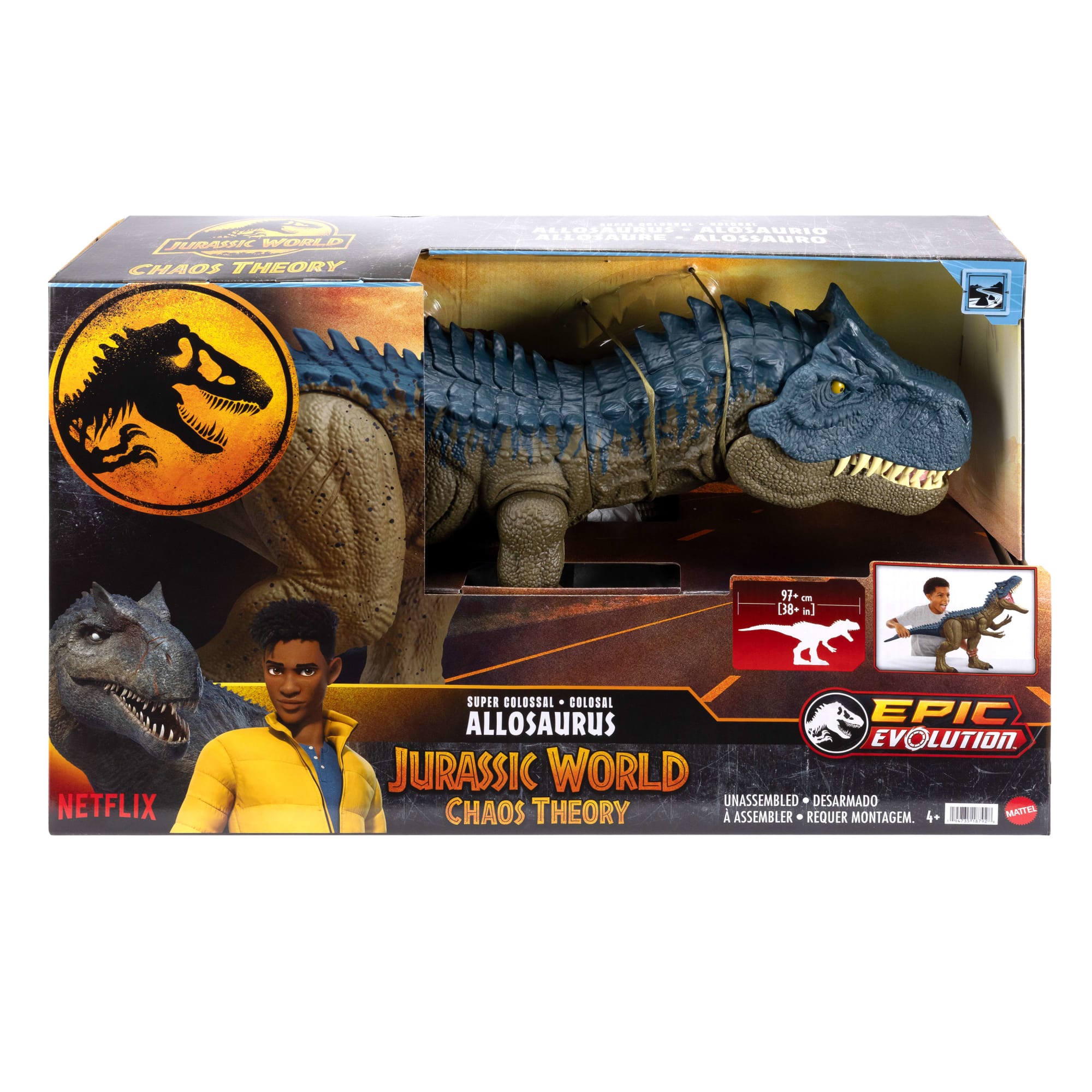 Jurassic World Super Colossal Allosaurus Dinosaur Action Figure - Image 6