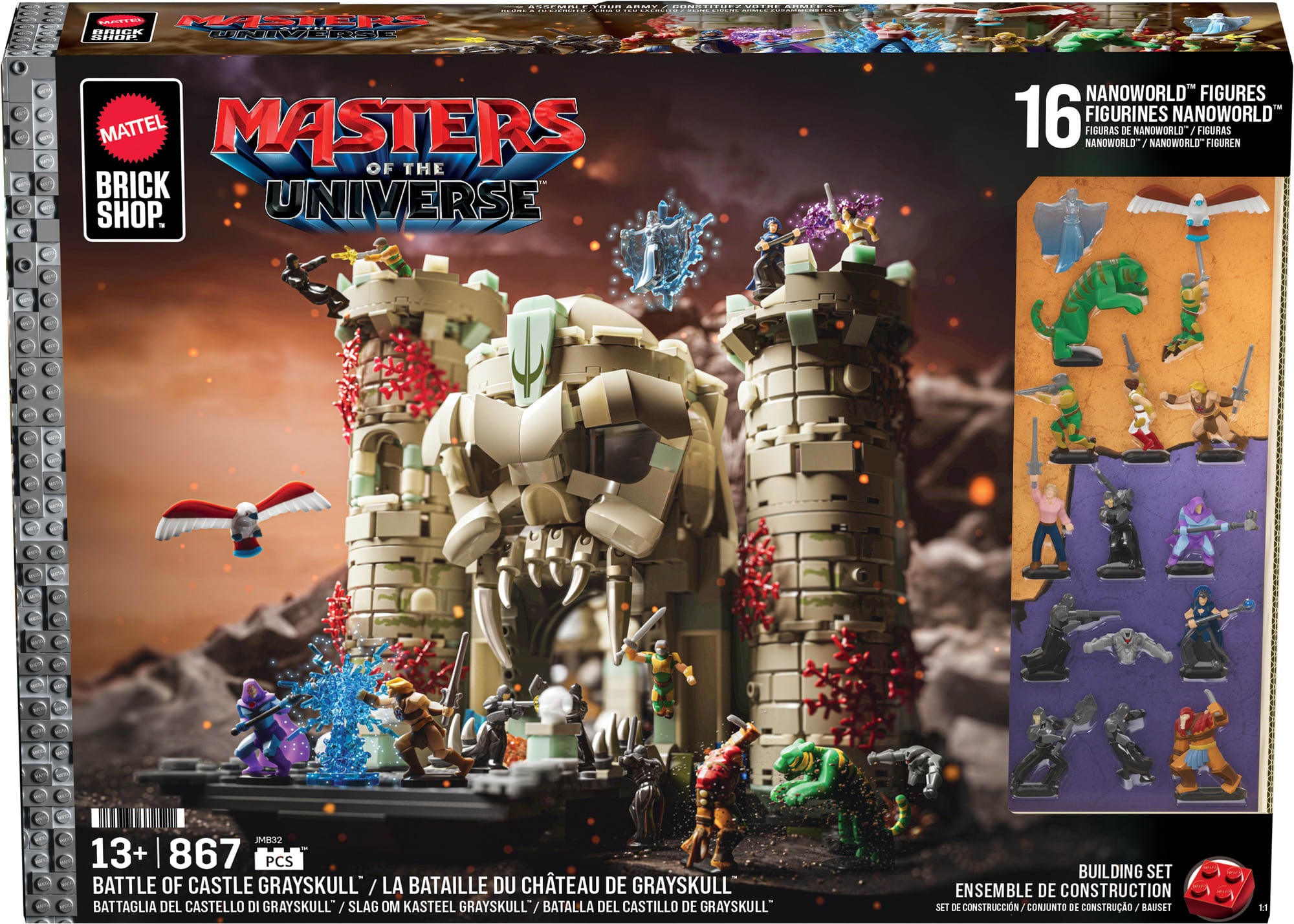 Mattel Brick Shop Masters of the Universe Battle of Castle Grayskull Building Set - Image 7