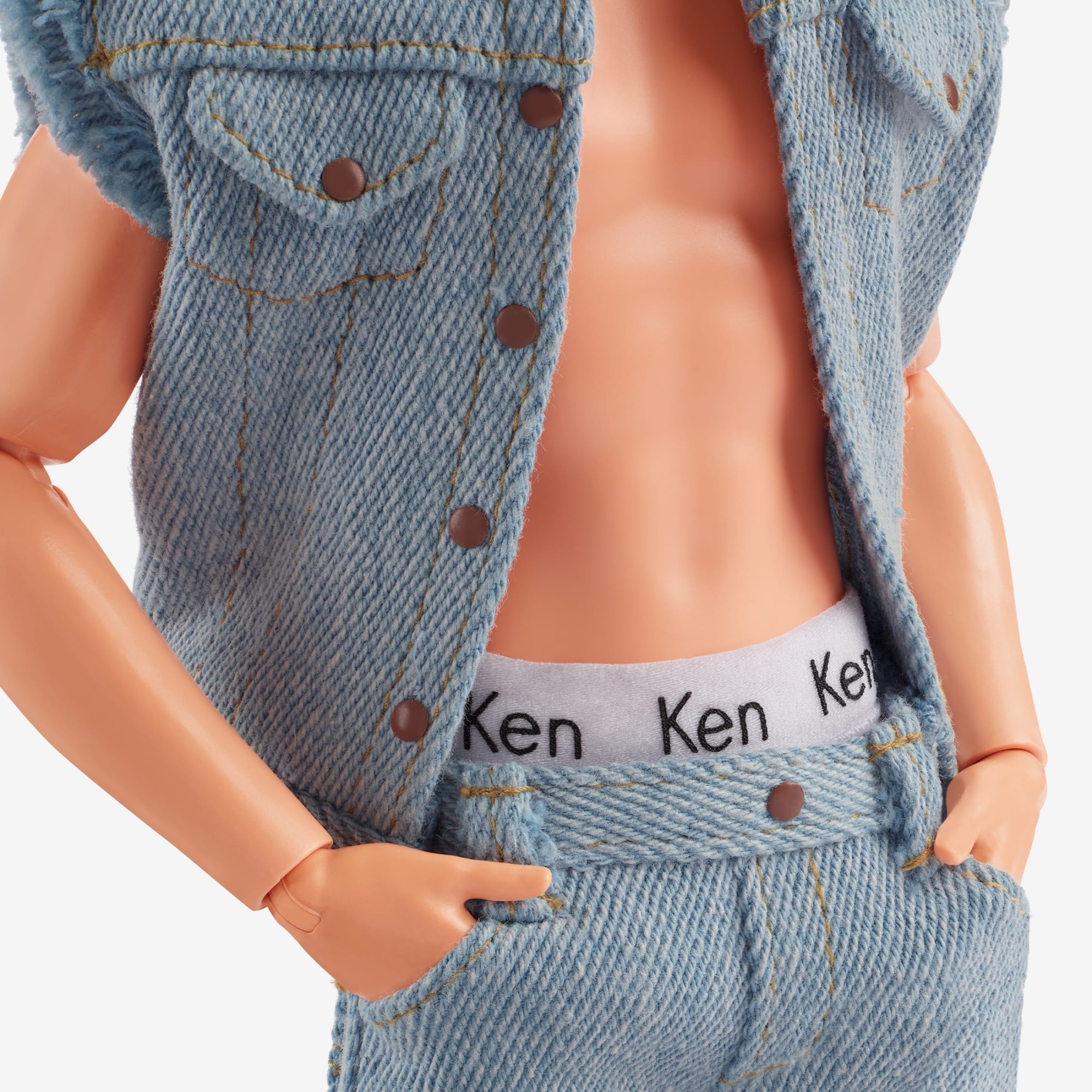 Ken Doll Wearing Denim Matching Set – Barbie The Movie - Image 11