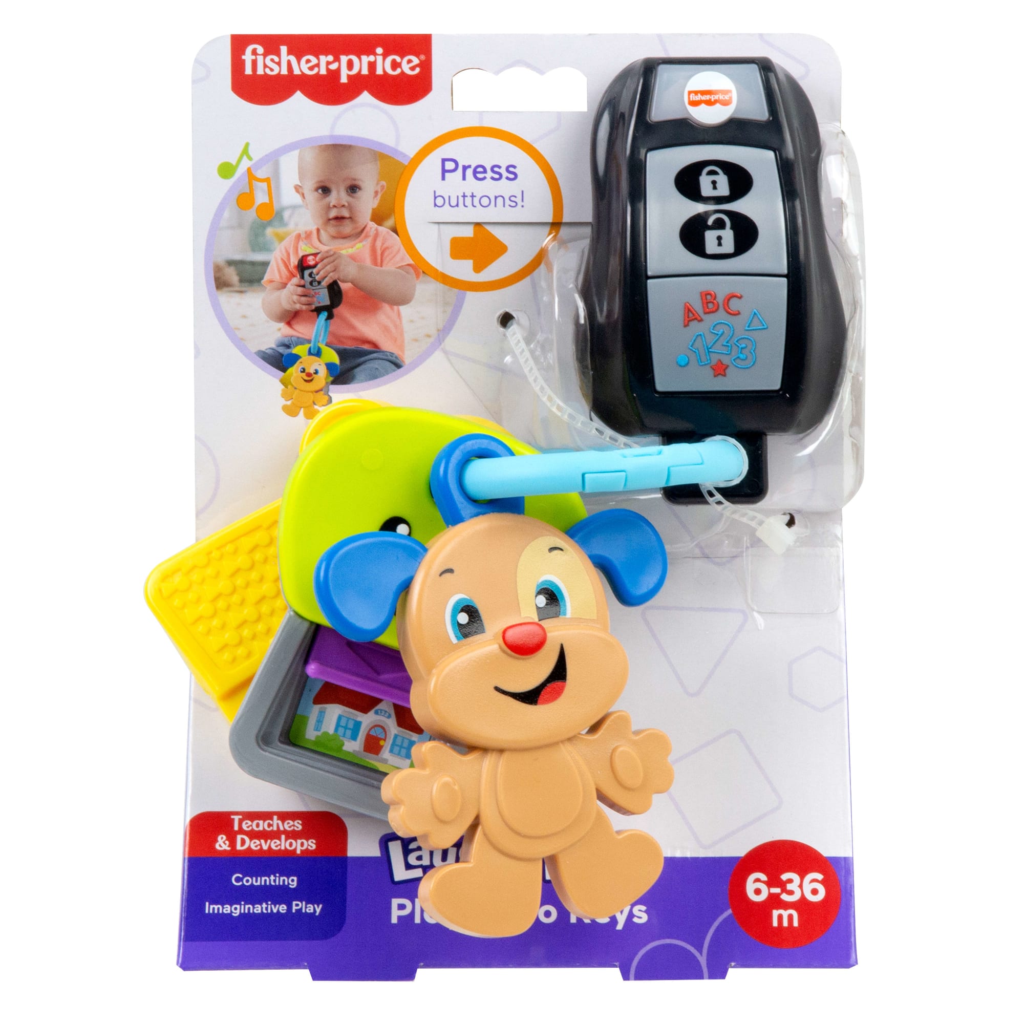 Fisher-Price Laugh & Learn Play & Go Keys Musical Learning Toy For Infant & Toddler - Image 6