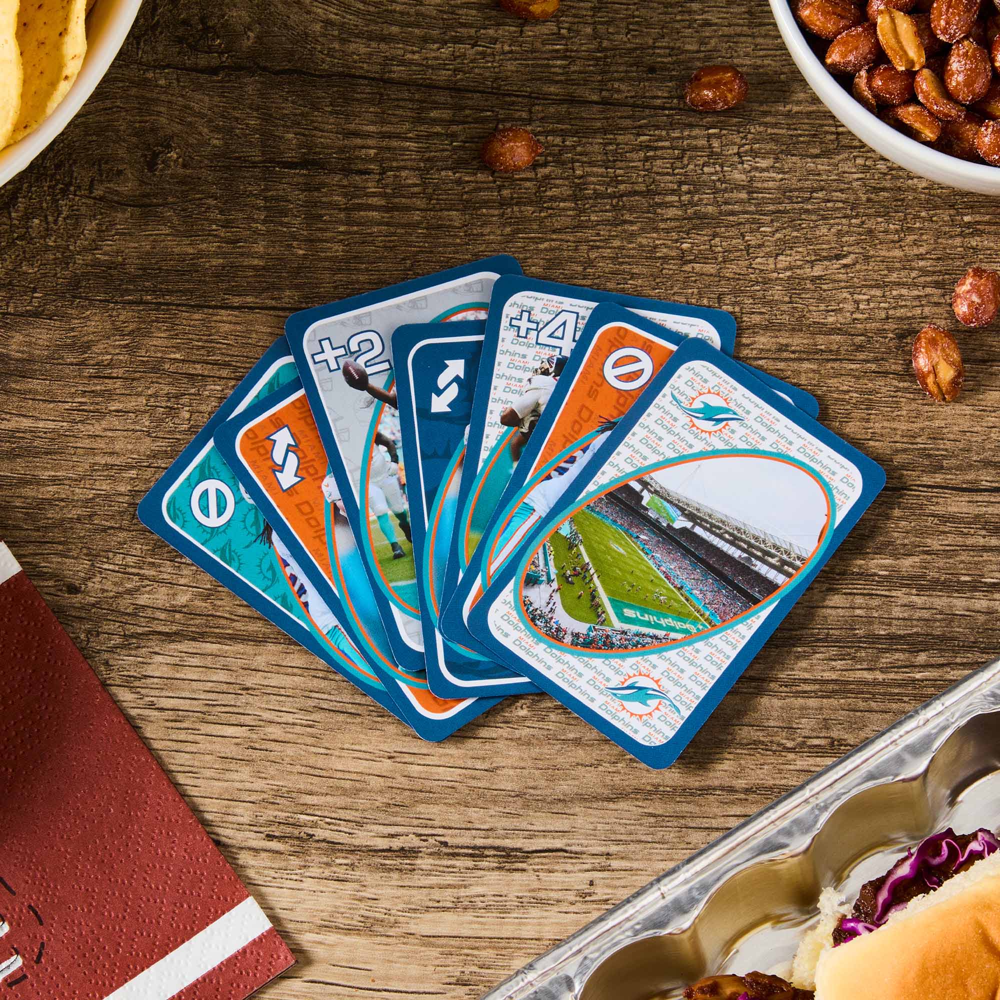 UNO Fandom NFL Miami Dolphins Game Deck - Image 4