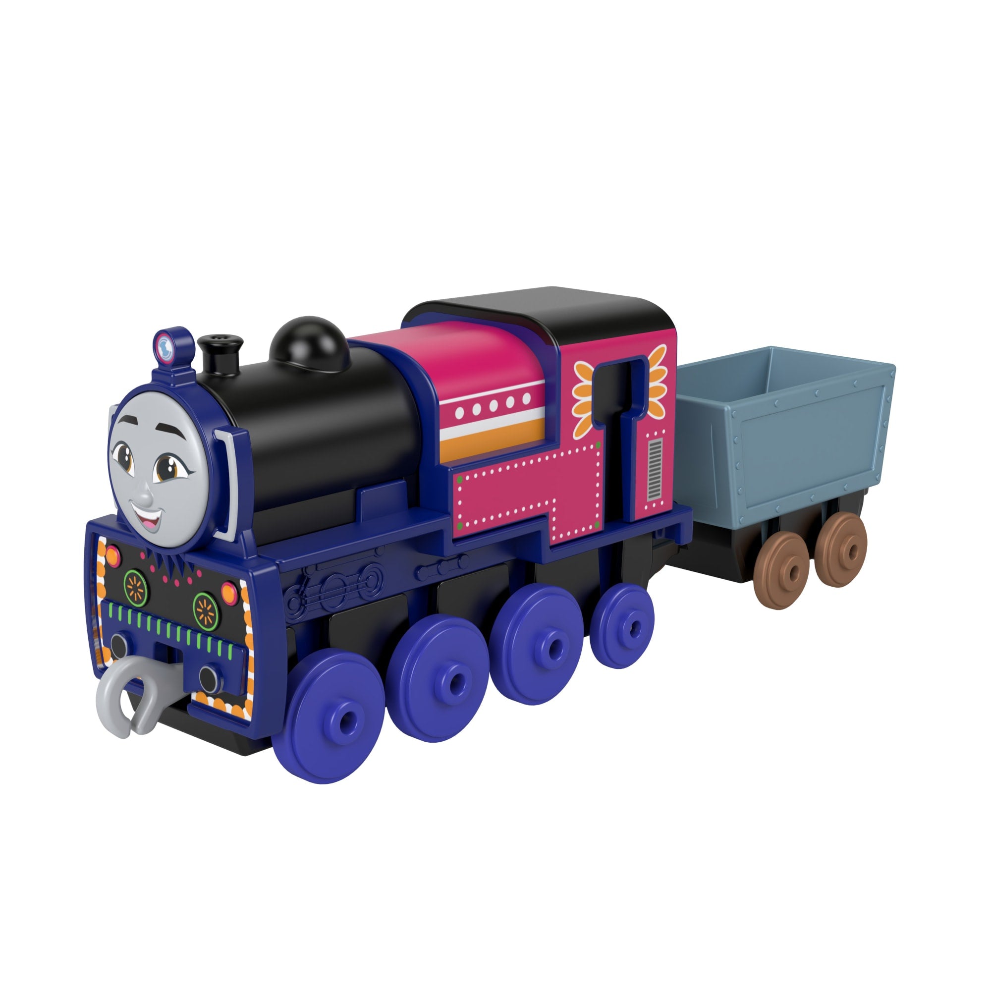 Thomas et ses Amis Locomotive à Pousser et Wagon Ashima. Métal - Image 5