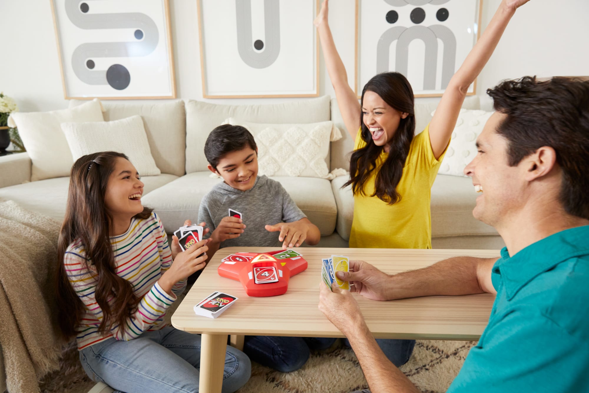 UNO Triple Play Card Game. Game For Family Night. Lights And Sounds - Image 2