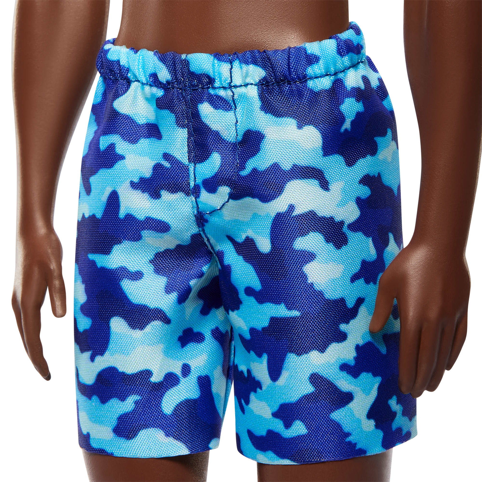 Beach Ken Doll With Dark Brown Hair Wearing Blue Swimsuit - Image 3