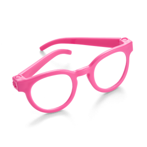 Petal-Pink Glasses for 18-inch Dolls