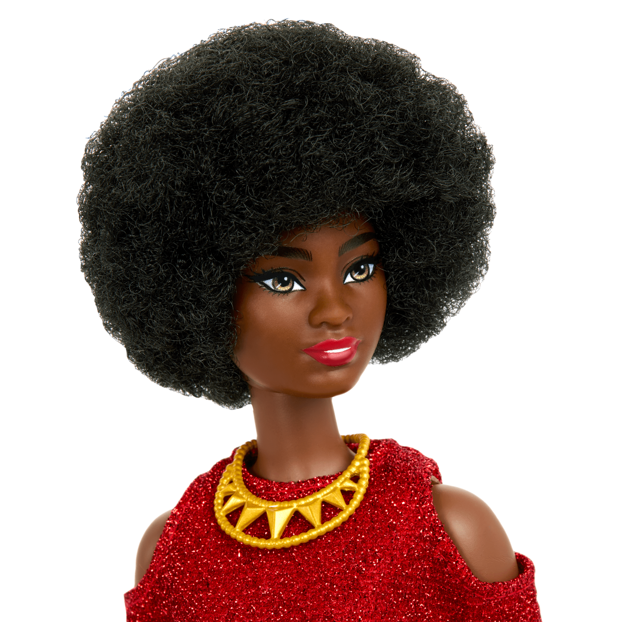 Barbie Fashionista Boneca Vestido Vermelho Brilhante - Image 3