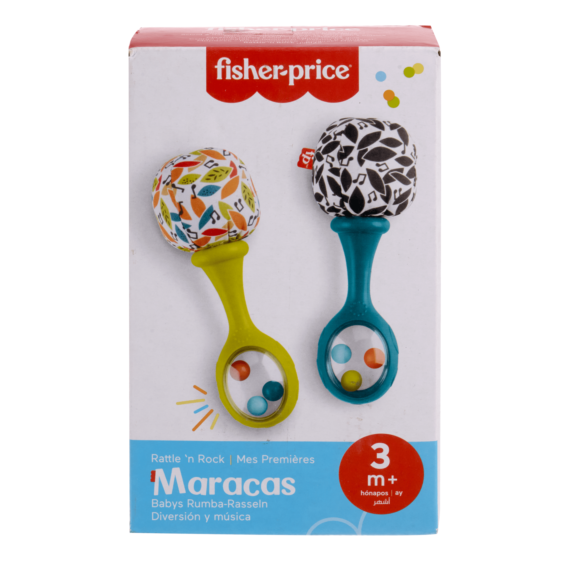 Fisher-Price Rattle 'n Rock Maracas Set Of 2 Baby Rattles. Newborn Toys. Neutral Colors - Image 6