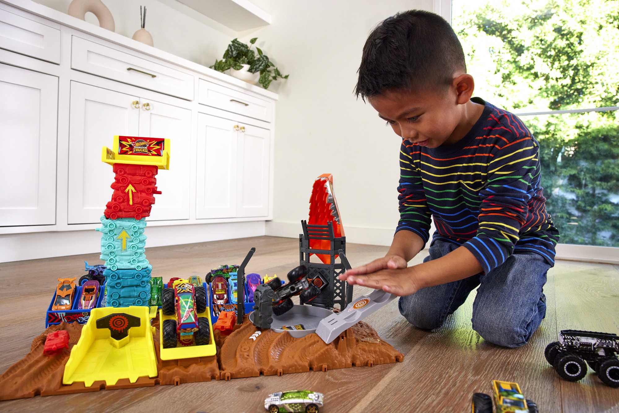 Hot Wheels-Monster Trucks-Compétition de Dérapages-Coffret - Image 2
