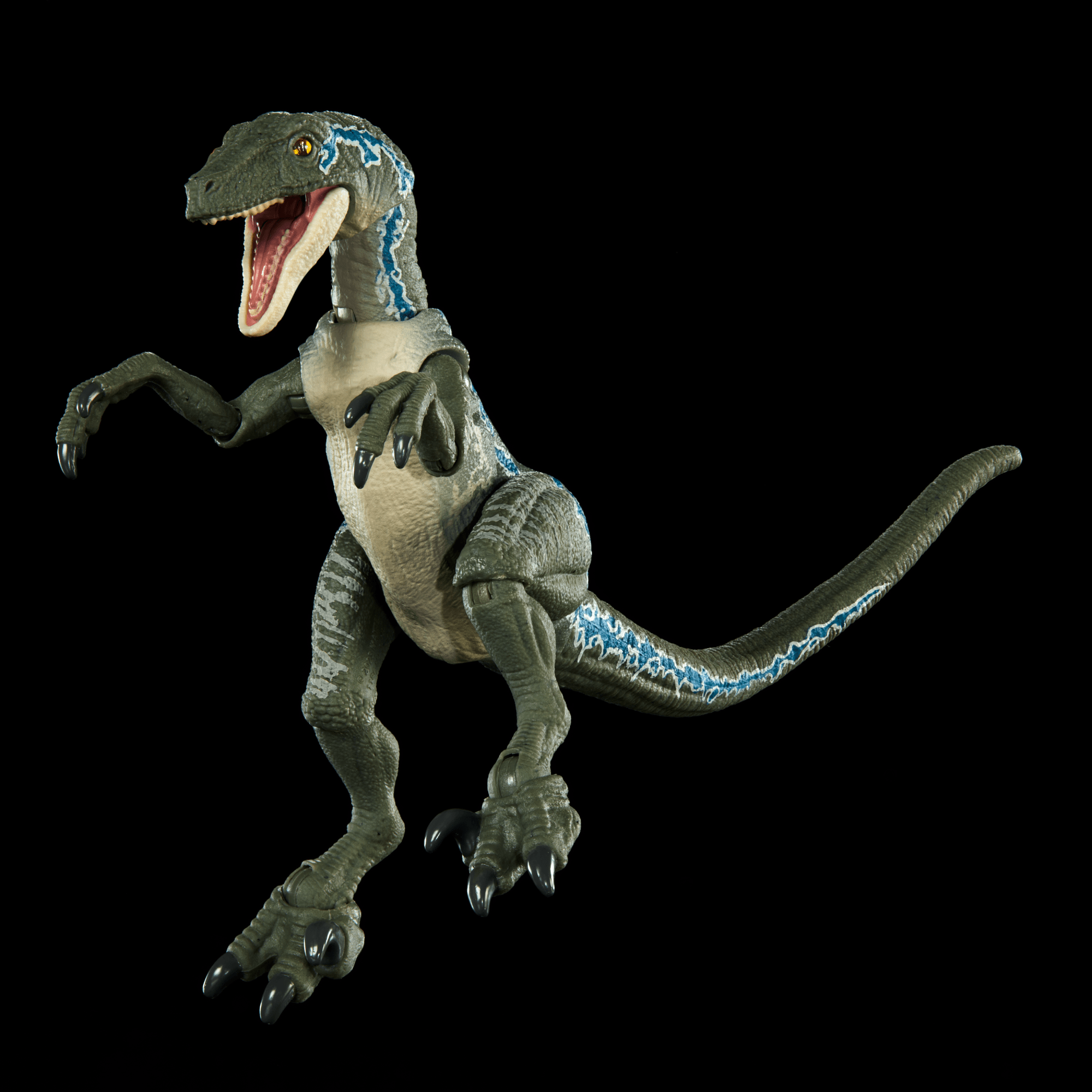 Jurassic World Hammond Collection Velociraptor Blue Dinosaur Figure - Image 2