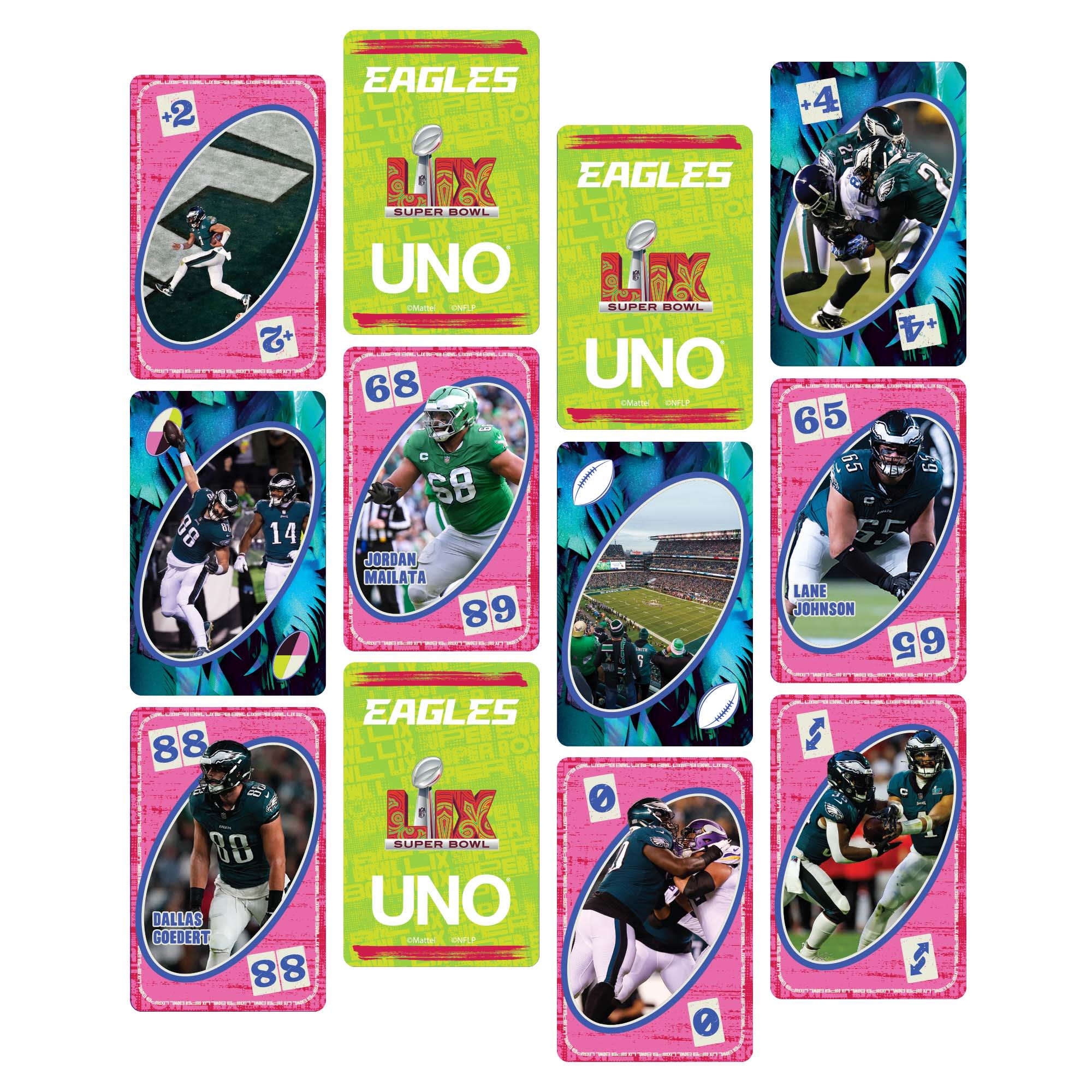 UNO Fandom x Super Bowl LIX Eagles Card Game - Image 6