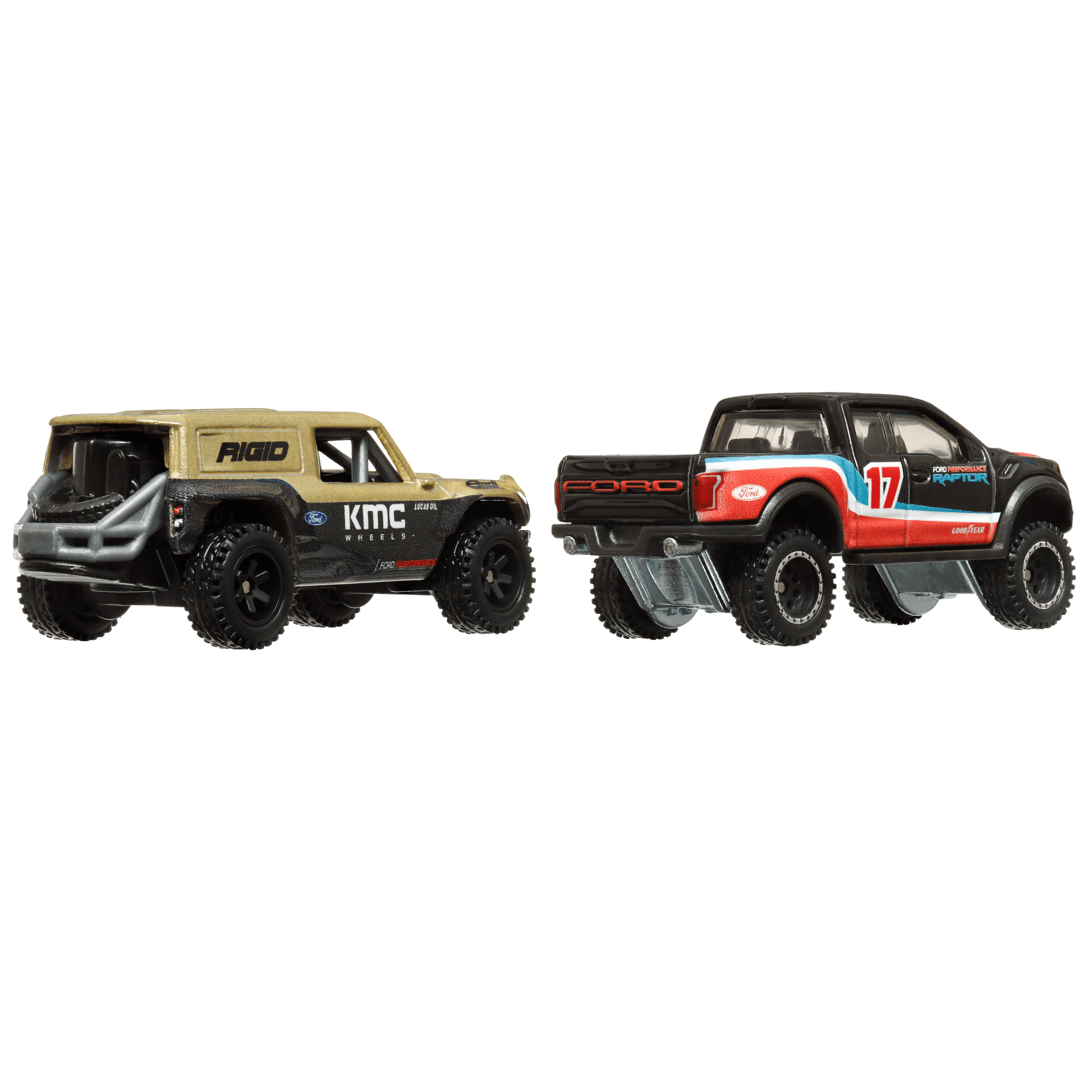 Hot Wheels Premium Car Culture 2-Pack Ford Bronco R & '17 Ford F-150 Raptor - Image 3