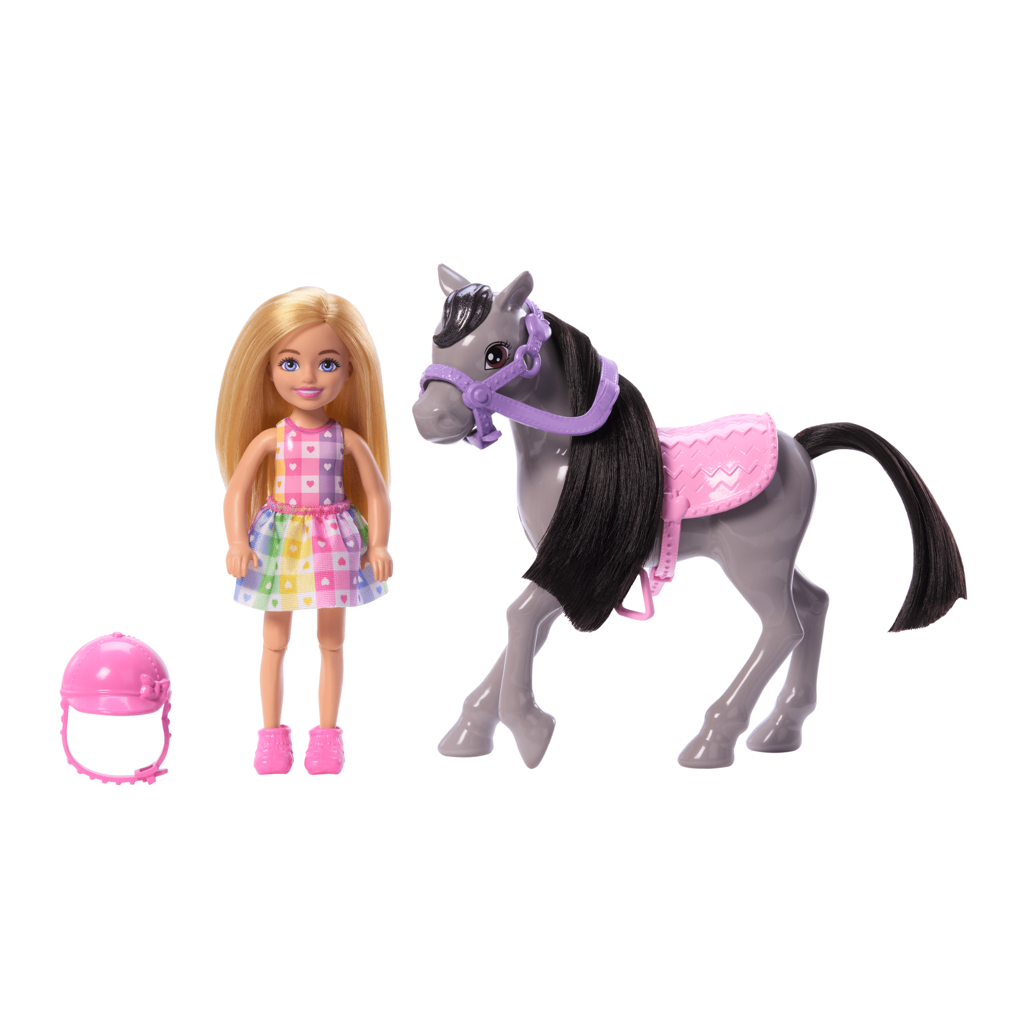 Barbie Chelsea Coffret Poupée et Poney. Casque. Genoux Pliables - Image 5