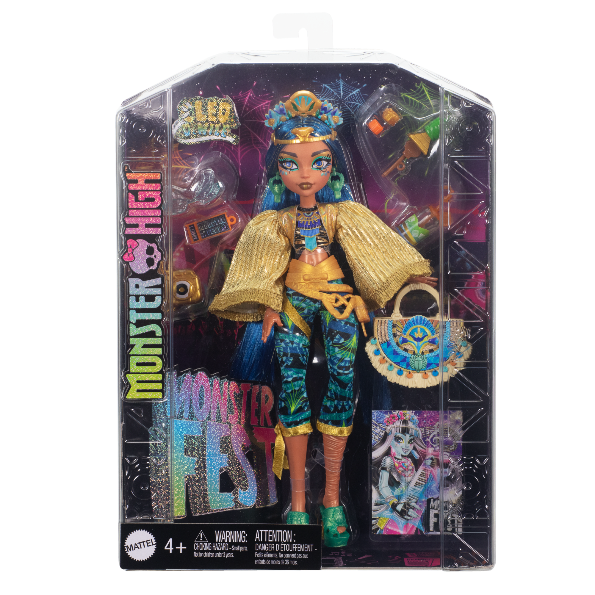 Monster High-Poupée Cleo de Nile Avec Tenue Pour Le Monster Fest - Image 6