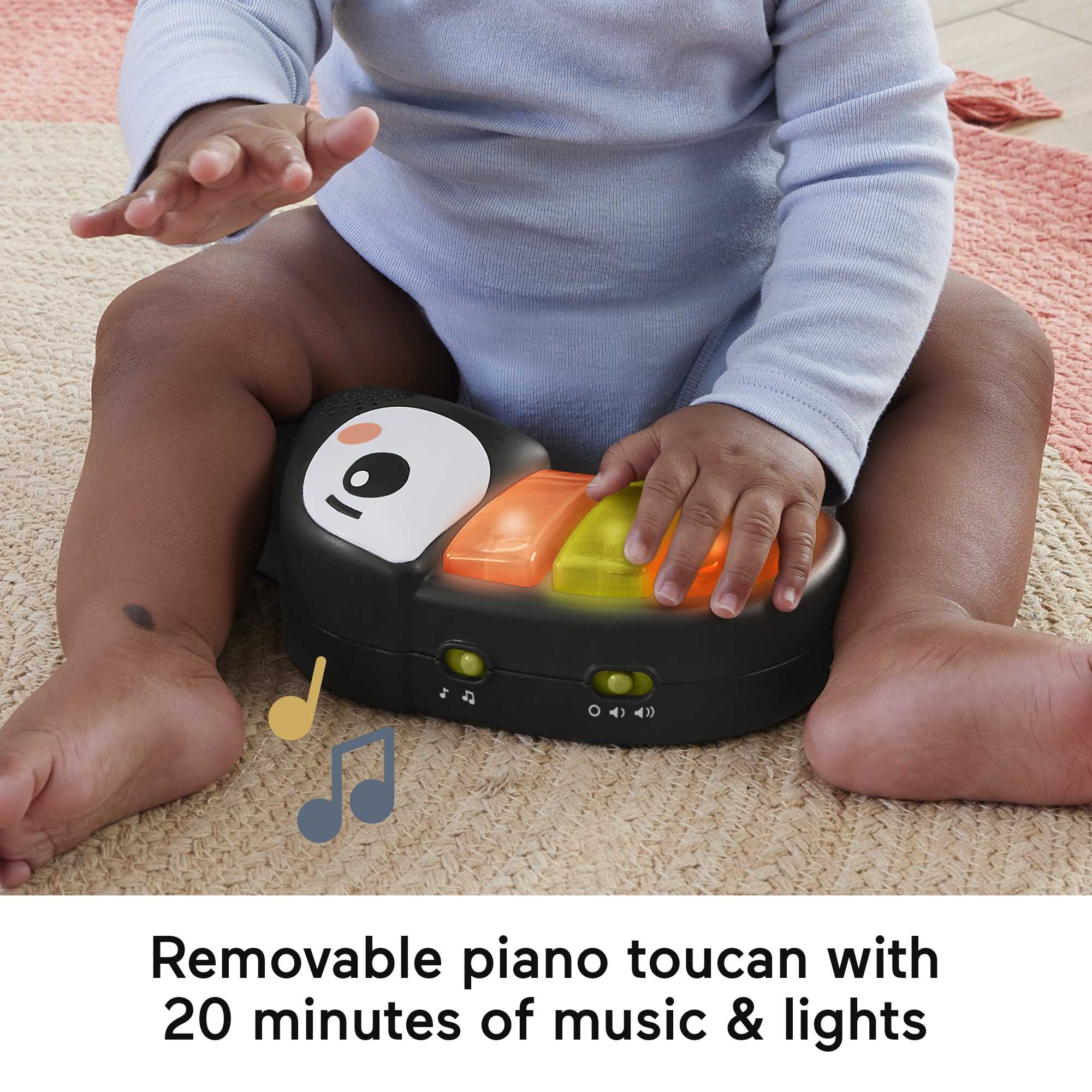 Fisher-Price Jumperoo Baby Activity Center With Lights Music And Sounds. Palm Paradise - Image 4
