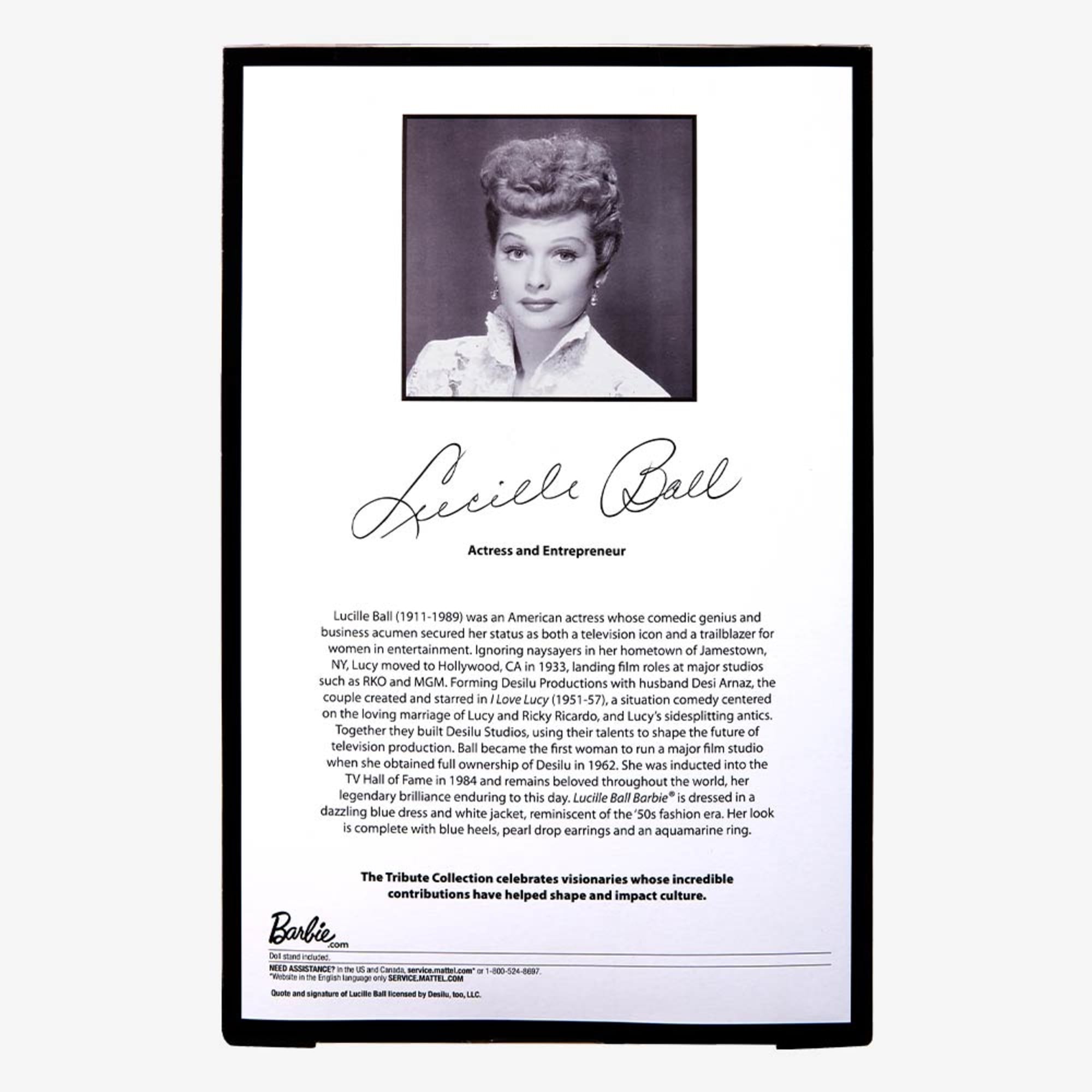 Lucille Ball Barbie Tribute Collection Doll - Image 10