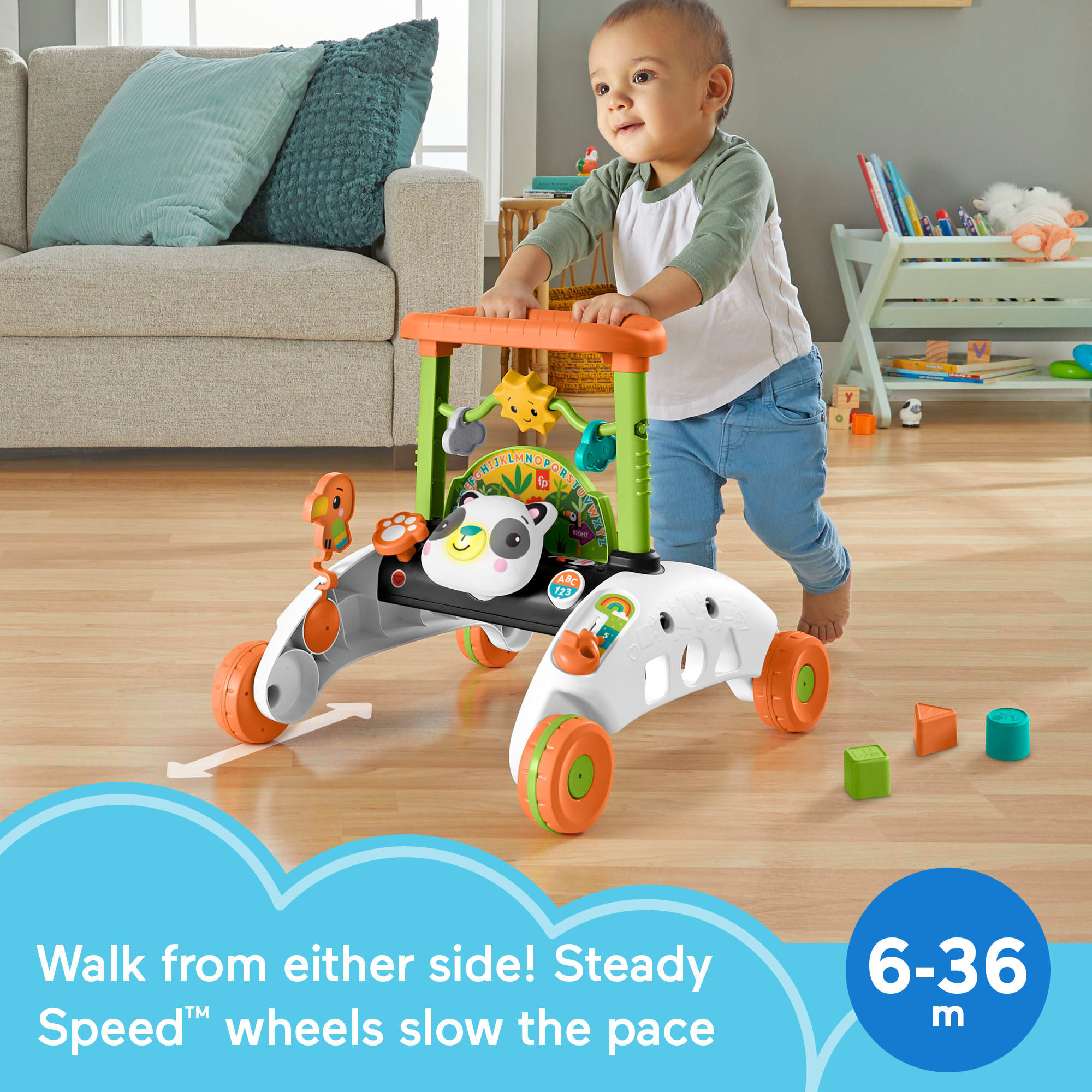 Fisher-Price 2-Sided Steady Speed Panda Walker - Image 2