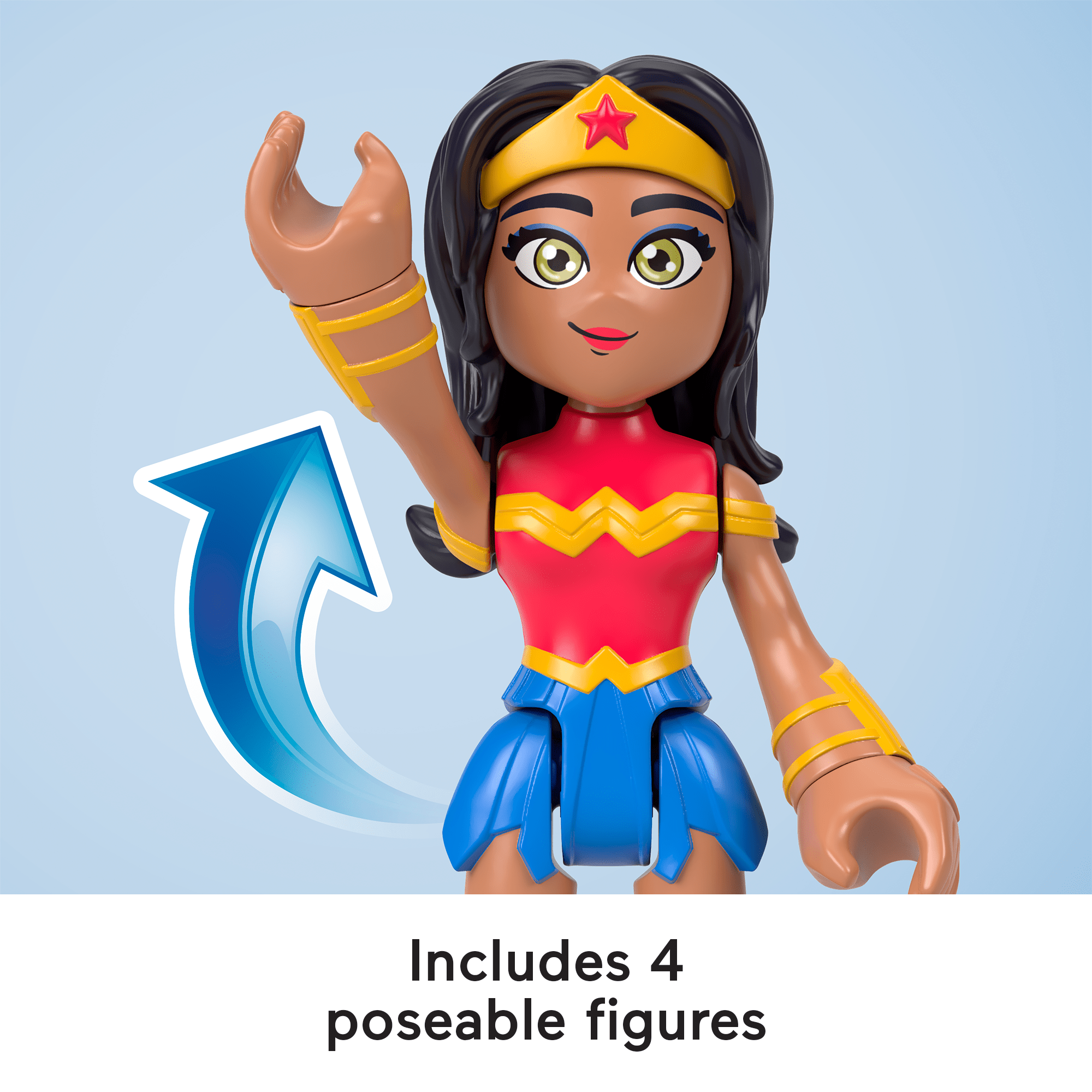 Imaginext DC Super Friends Rivals Pack 8-Piece Figures & Accessories Set. Preschool Toys - Image 4