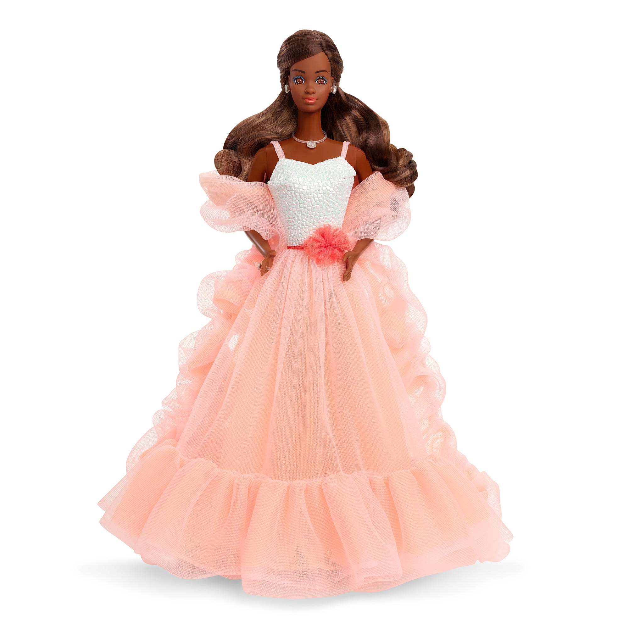 Peaches 'n Cream Barbie Doll. Brown Hair - Image 12