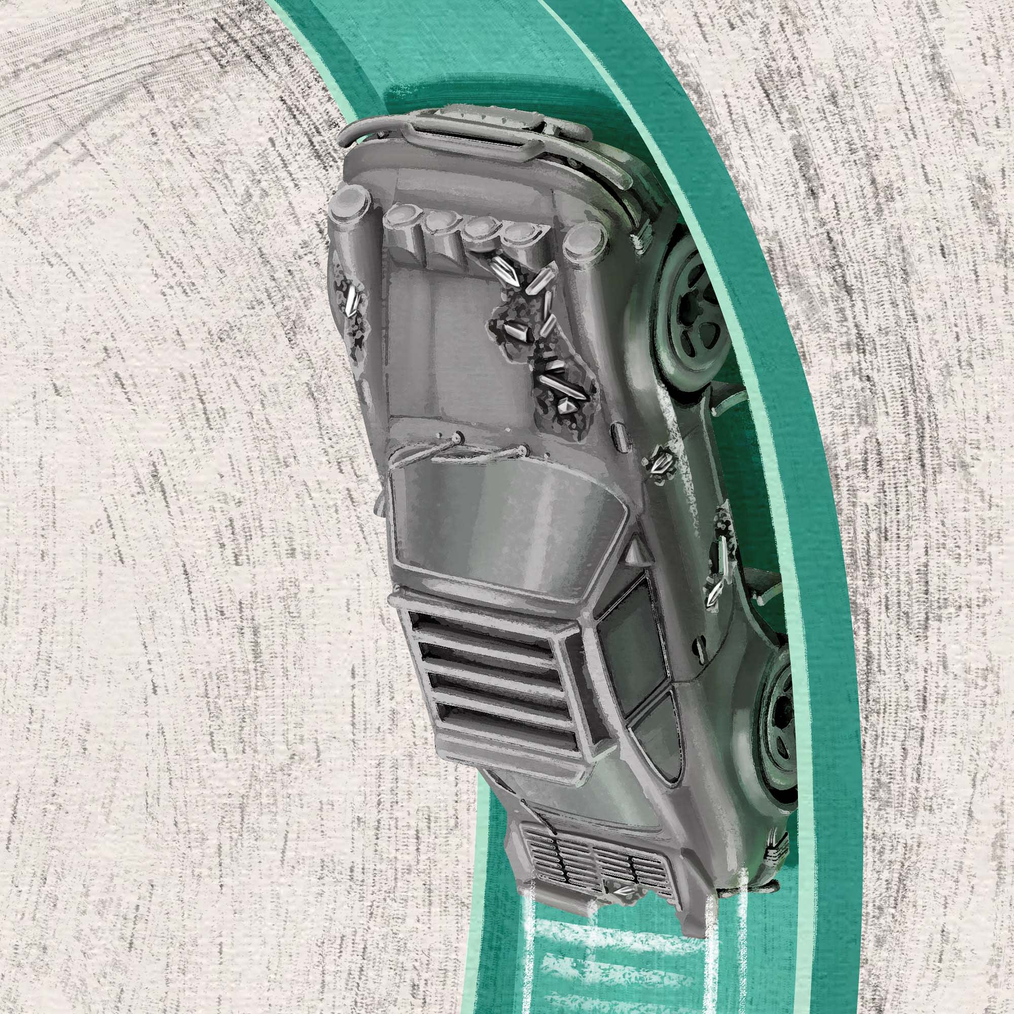Hot Wheels x Daniel Arsham Legends Archive Lap 4 Poster - Image 3