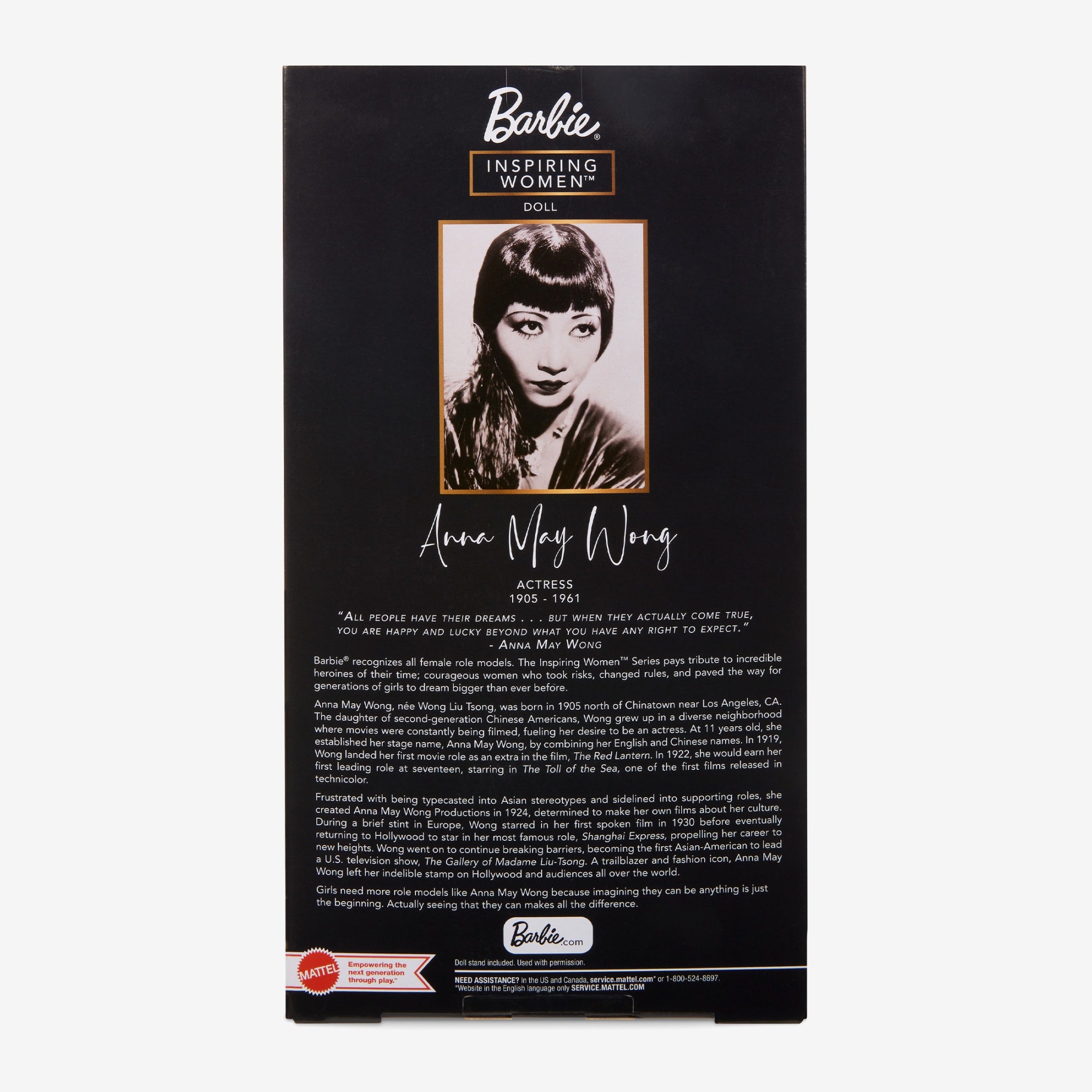 Barbie Inspiring Women Anna May Wong Doll - Image 10