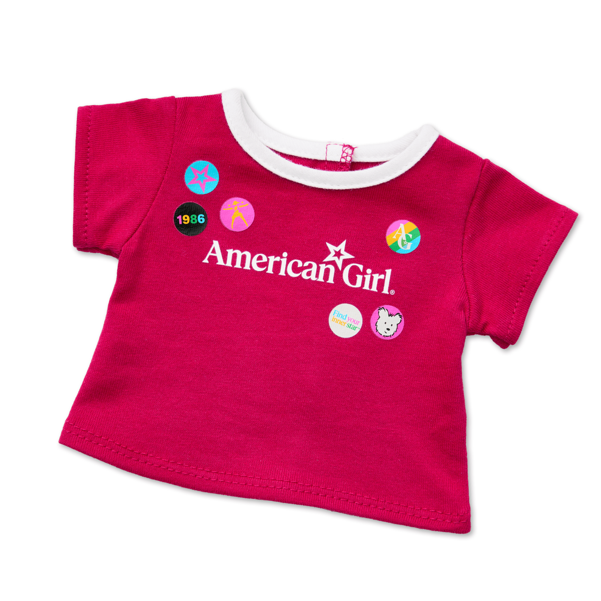 Matching AG™ Grin Pins Ringer Tee Set for Girls & 18-inch Dolls - Image 5