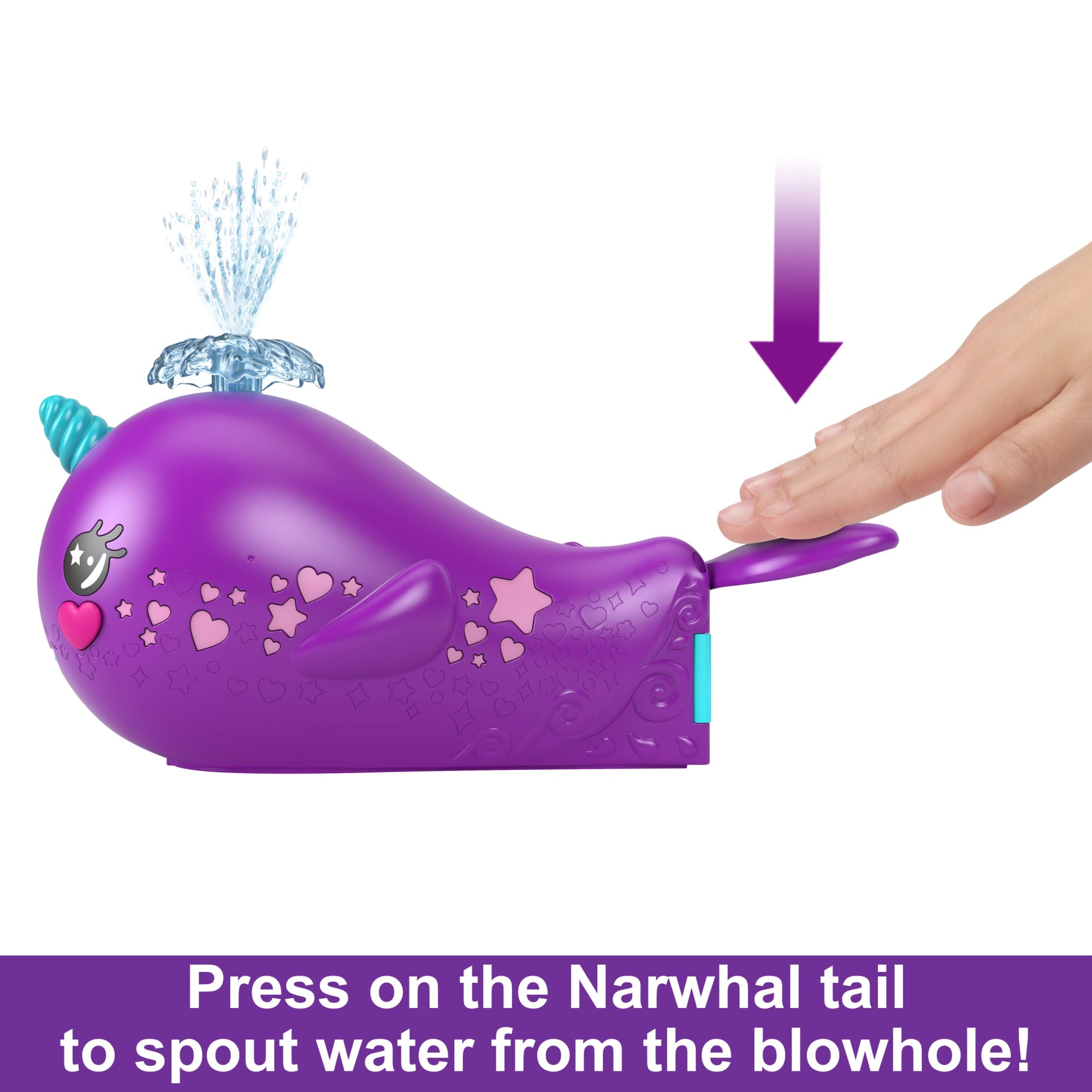 Polly Pocket Sparkle Cove Adventure Narwhal Adventurer Boat Playset With 2 Micro Dolls & 13 Accessories - Image 3