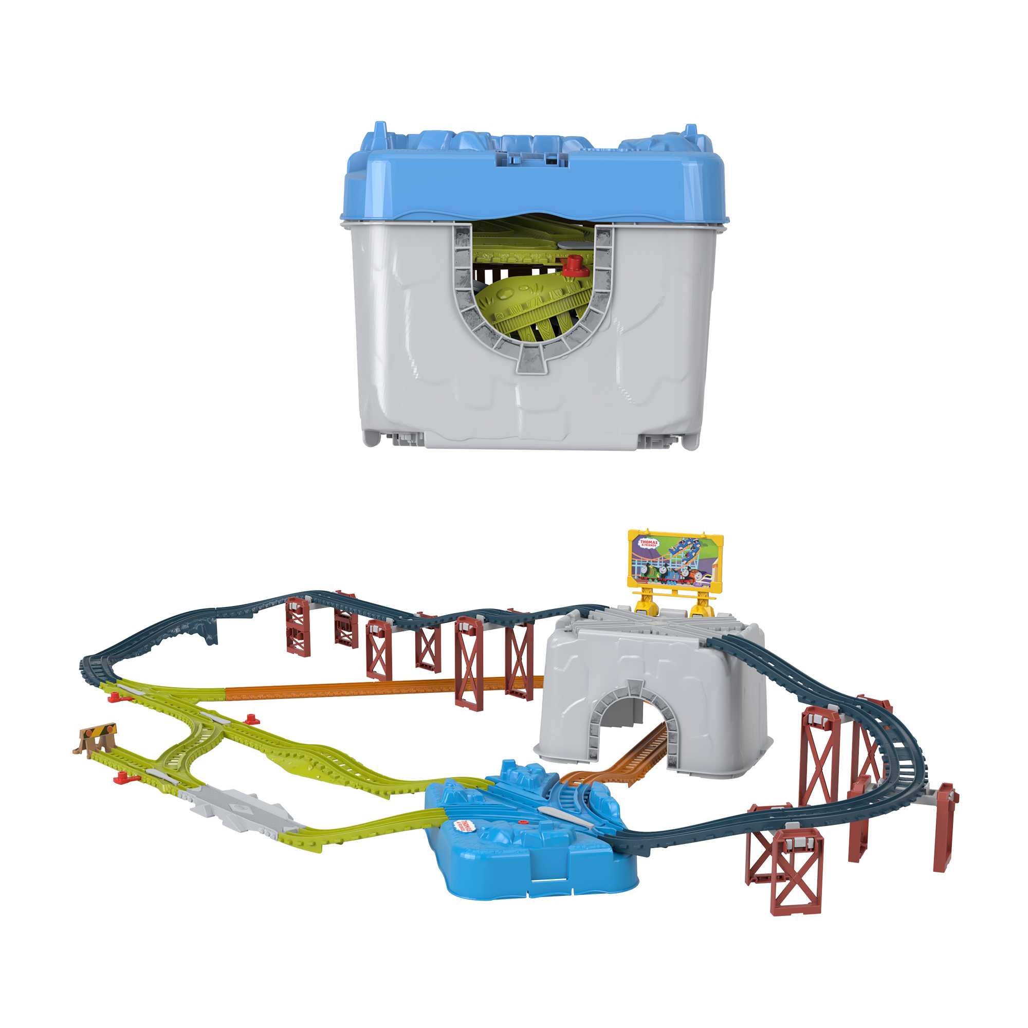 Fisher-Price-Seau Piste à Assembler et Connecter Thomas et ses Amis