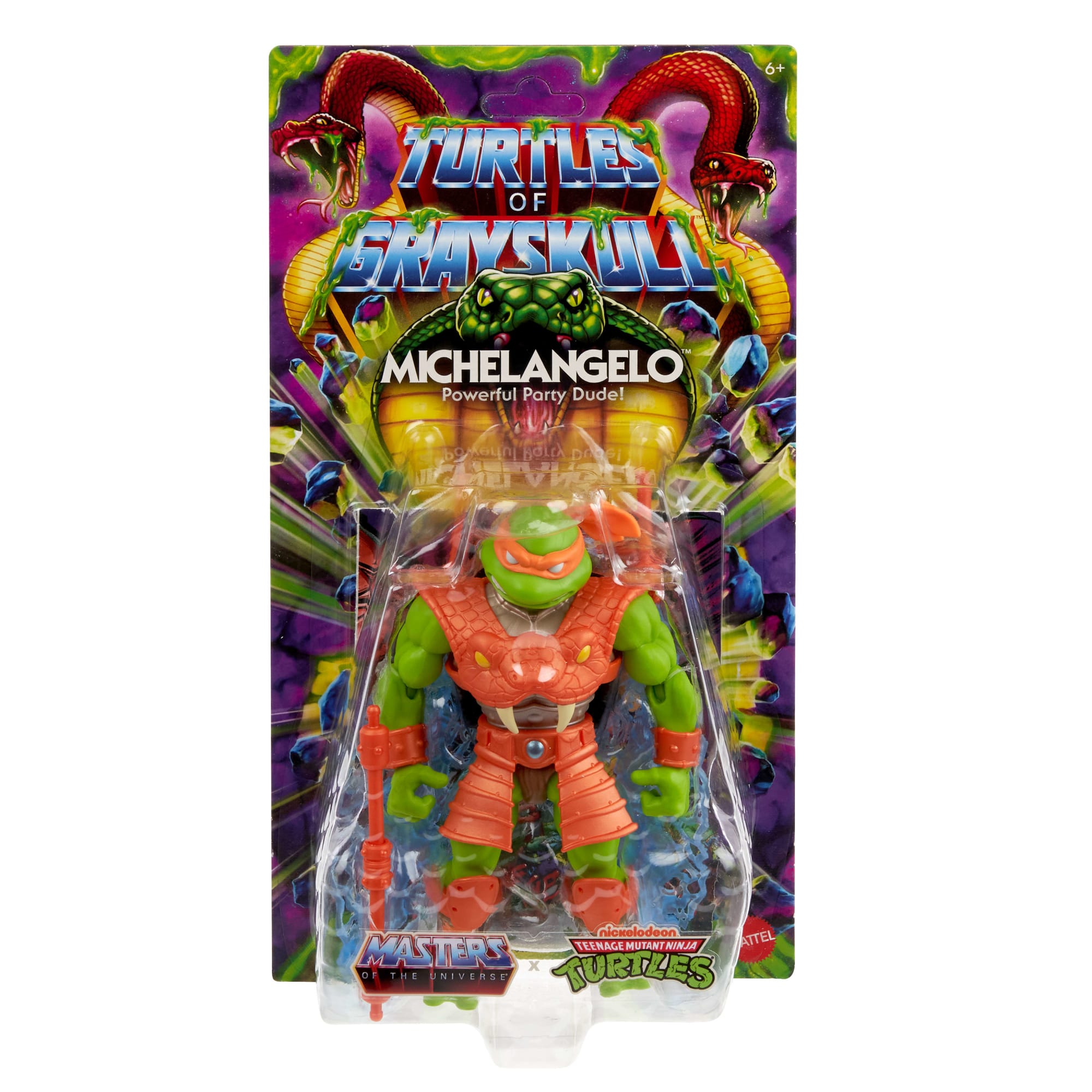 Masters of the Universe Tartarugas of Grayskull Figura de Ação Michelangelo de 5.5 polegadas - Image 2