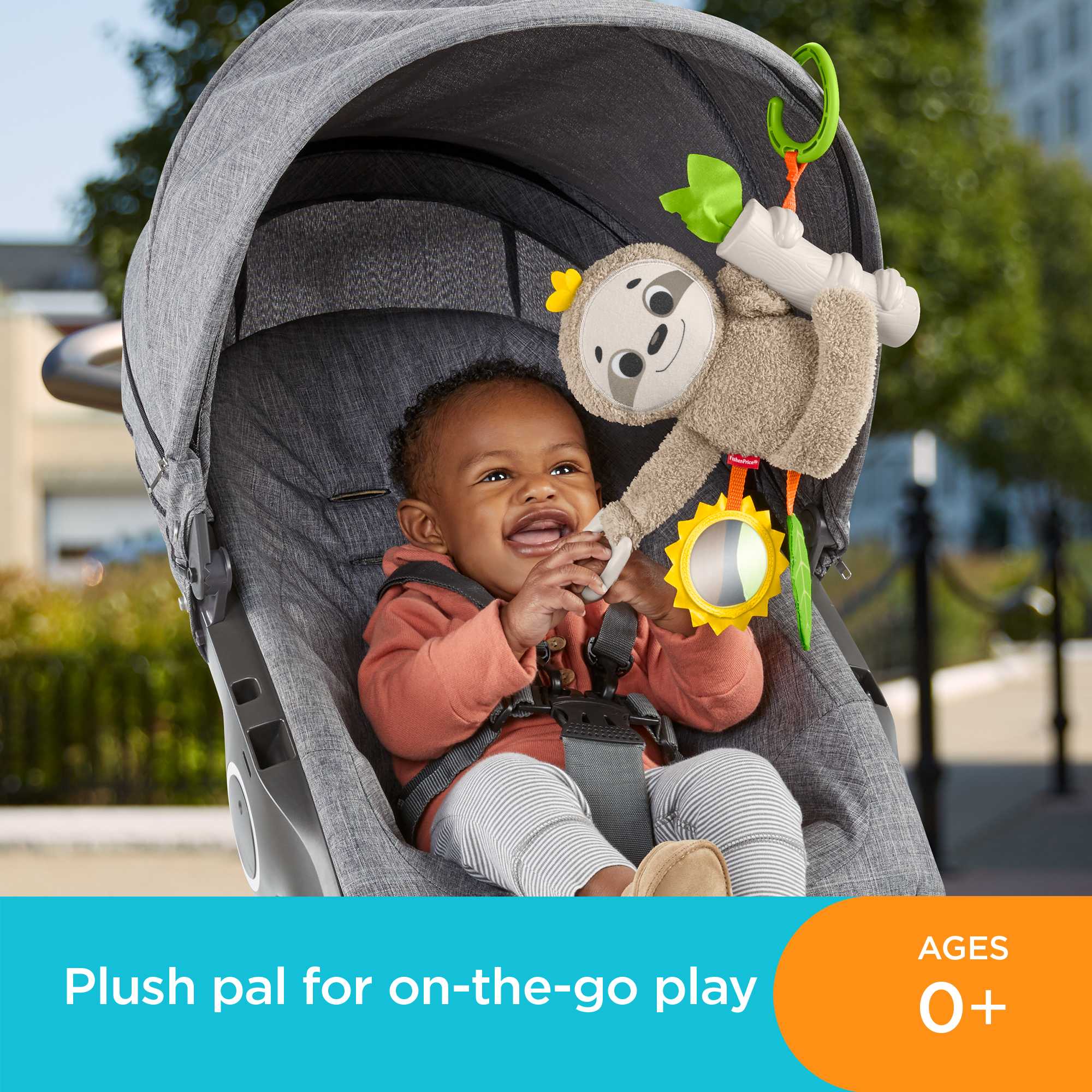 Fisher-Price Slow Much Fun Stroller Sloth - Image 2