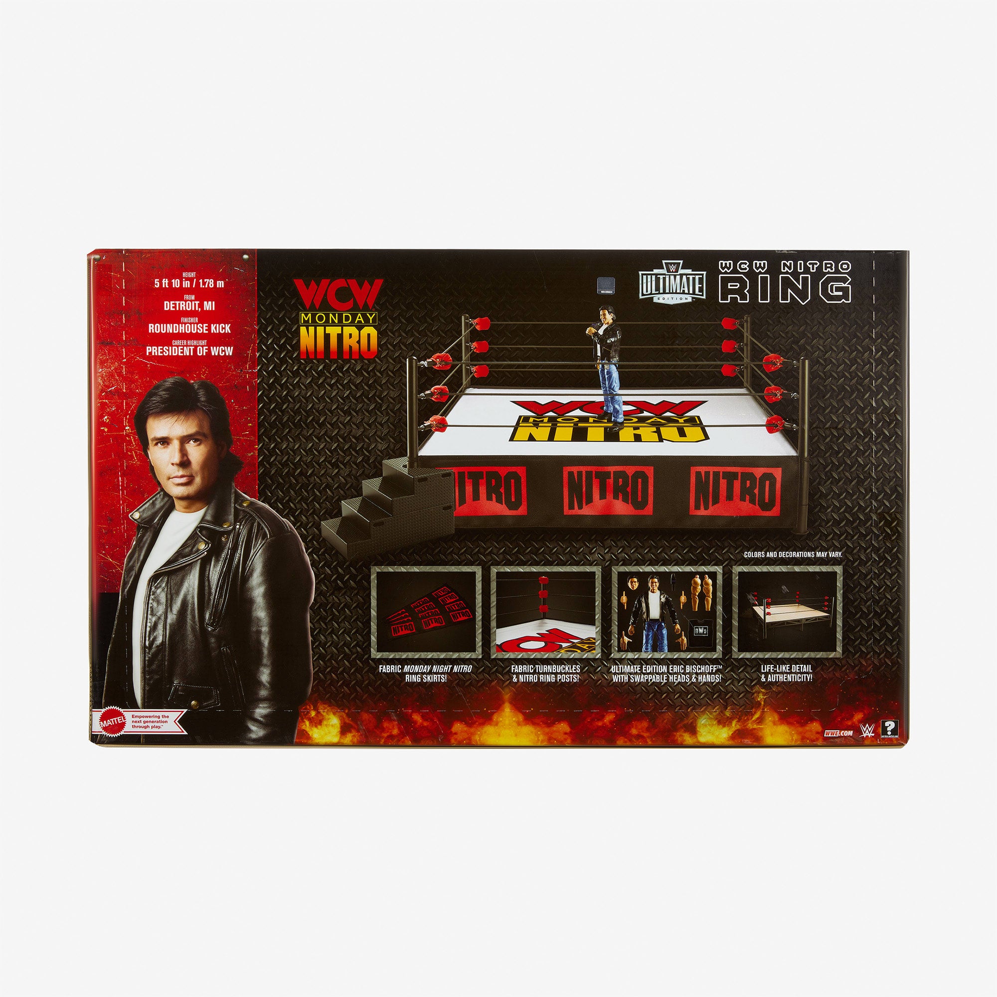 WWE Ultimate Edition WCW Monday Nitro Ring w/ Eric Bischoff - Image 10