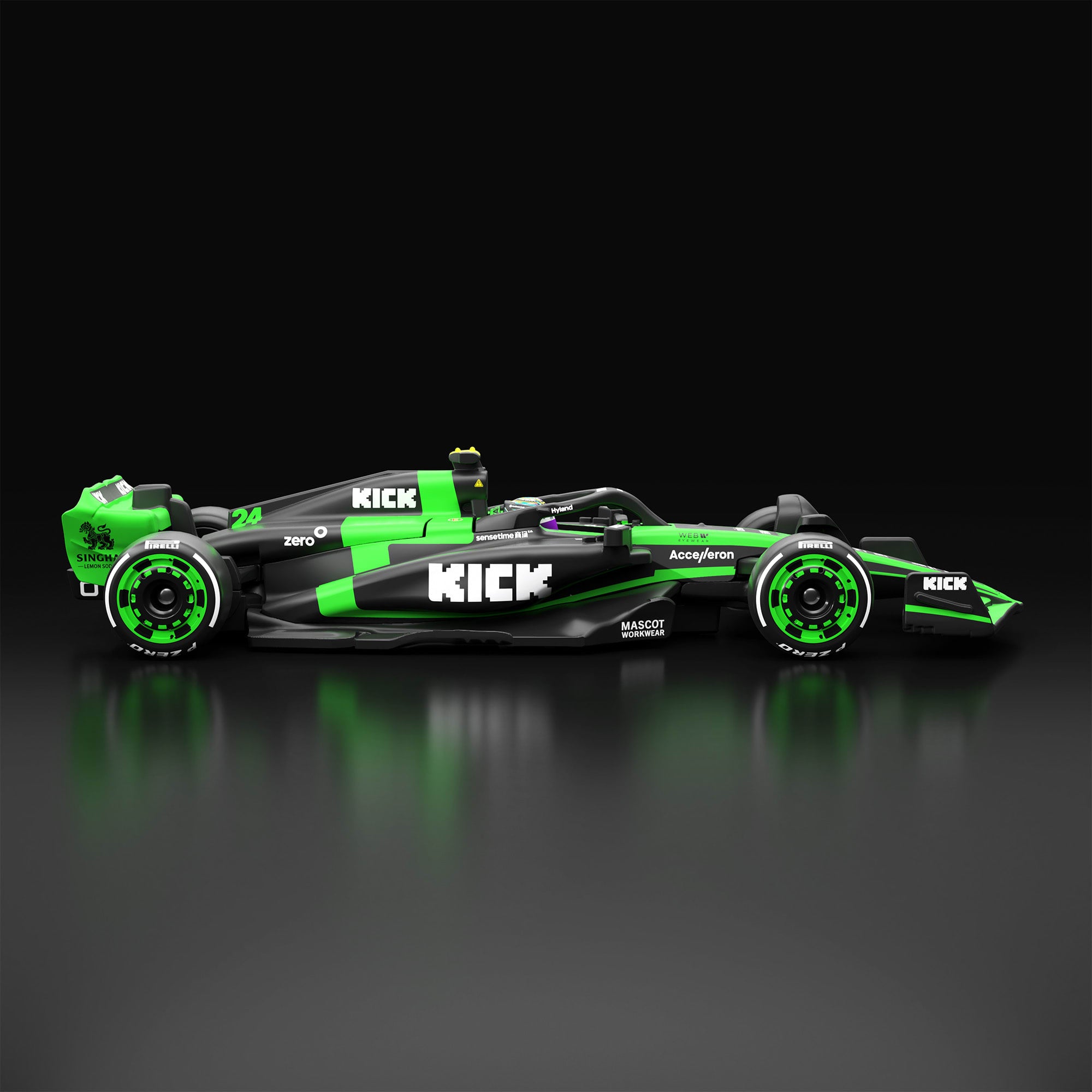Hot Wheels F1 Series: 2024 Stake F1 Team KICK Sauber C44 Car #24 - Image 4