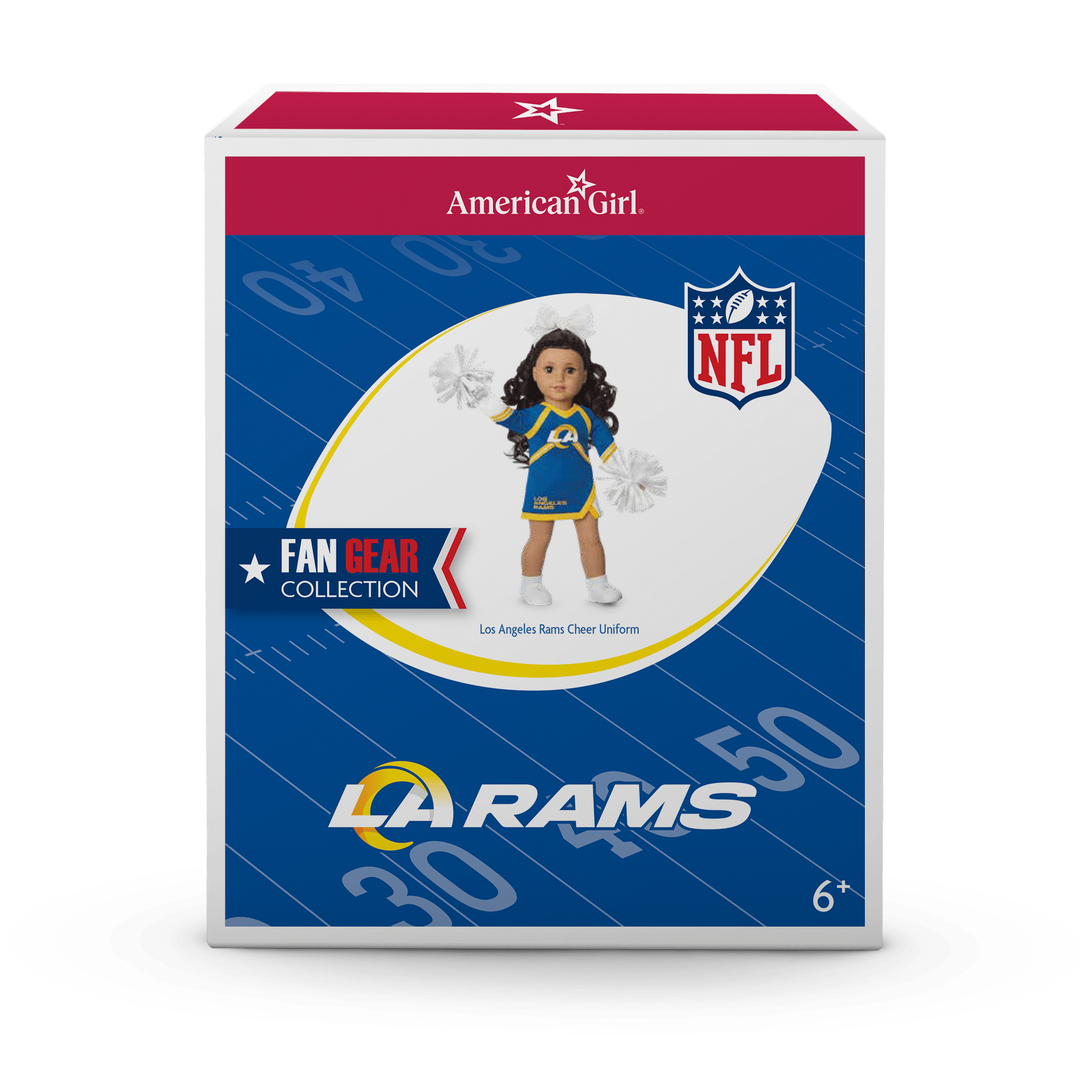 American Girl® x NFL Los Angeles Rams Cheer Uniform for 18-inch Dolls - Image 8