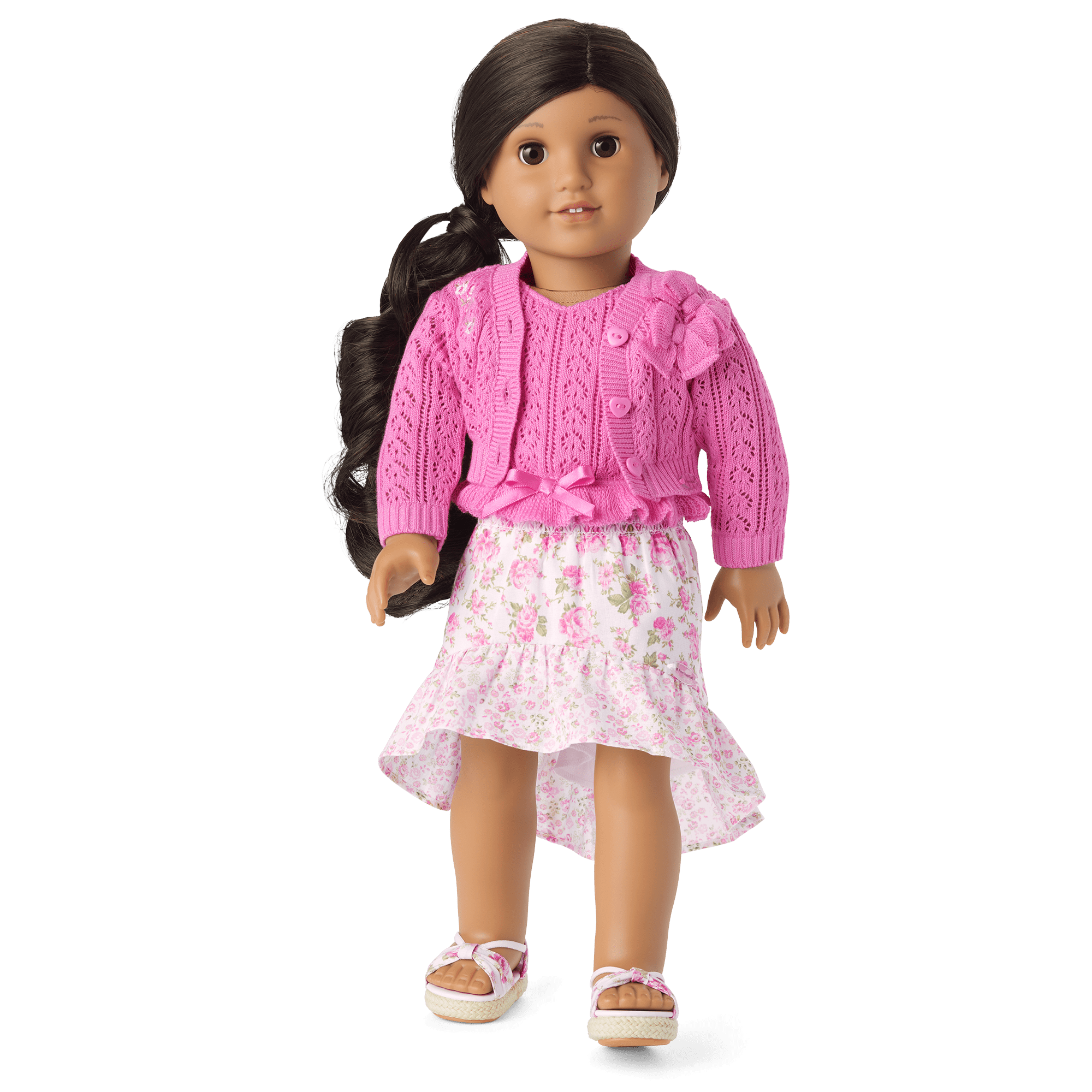 American Girl® x LoveShackFancy Garden Party Cardigan for 18-inch Dolls - Image 2