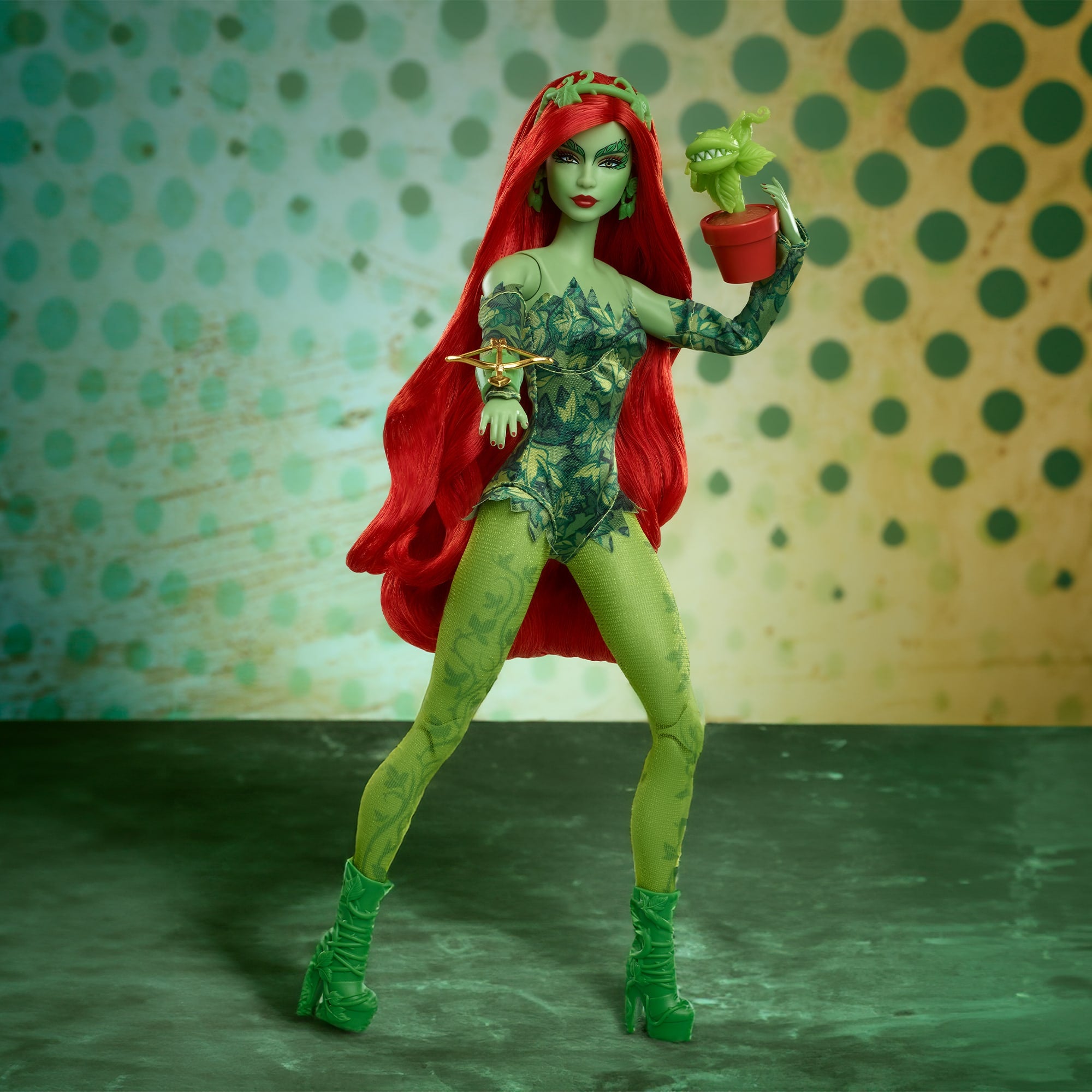 Poison Ivy Barbie Doll - Image 9
