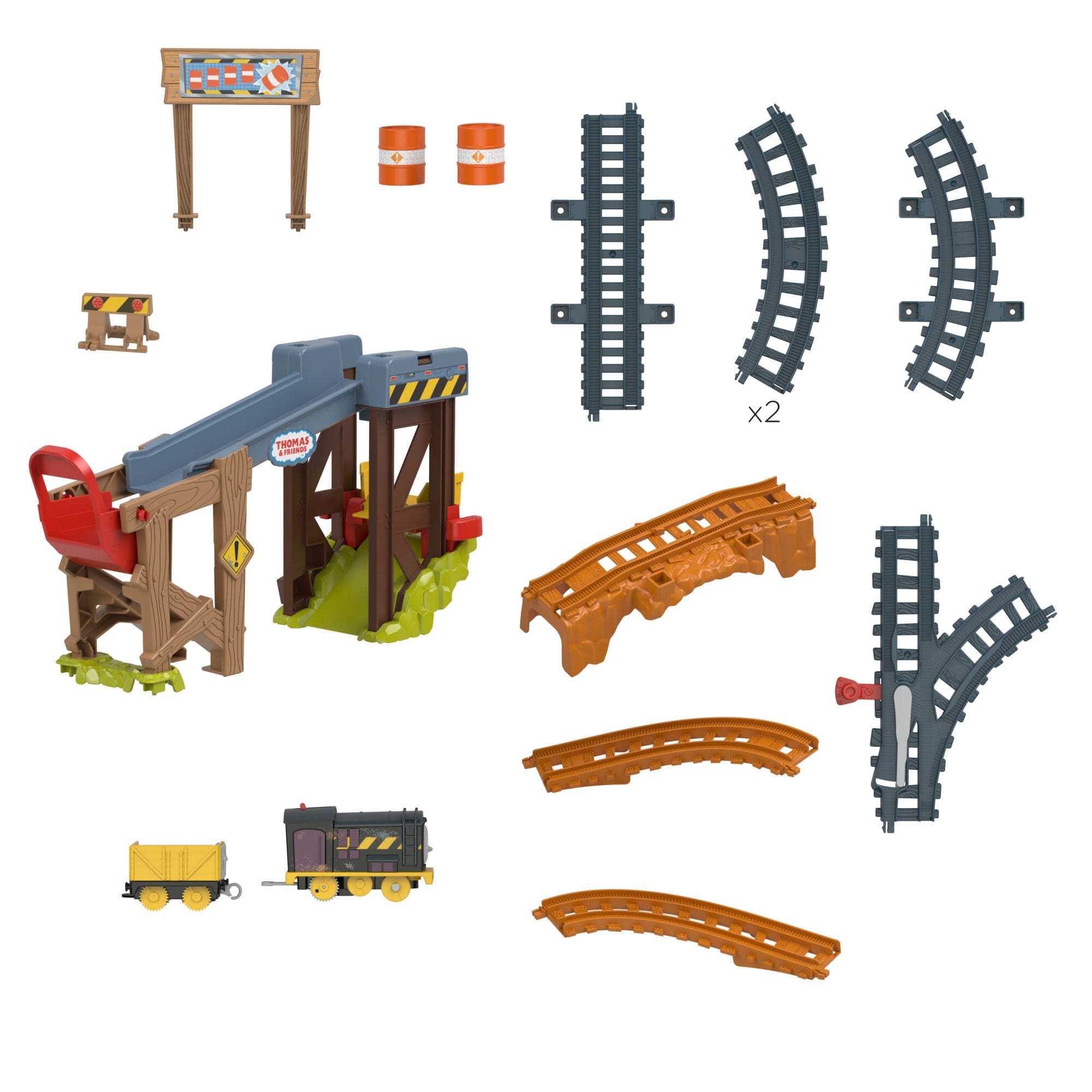Thomas e Seus Amigos Pista de Brinquedo Motorizada de Construção Diesel - Image 5